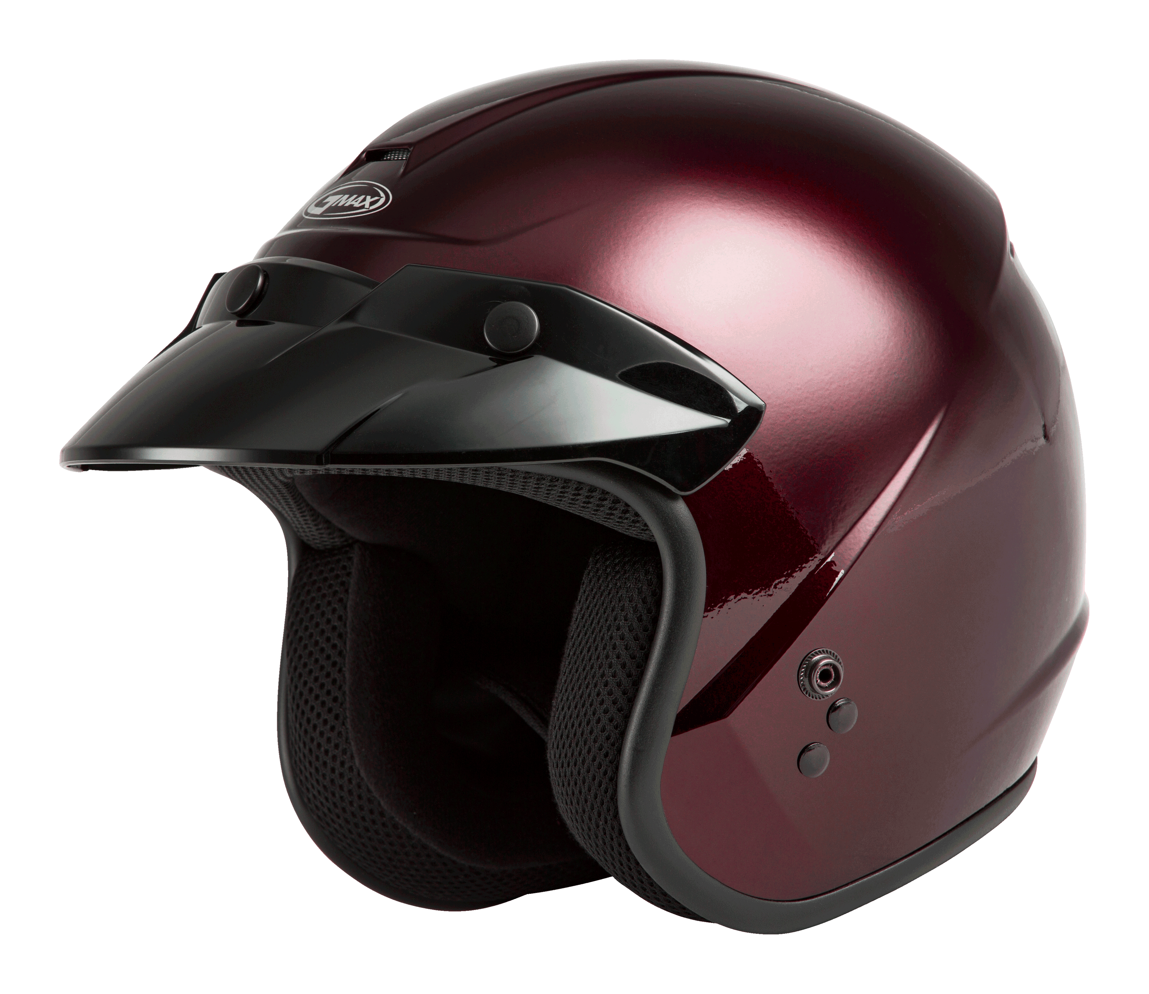 OF-2 OPEN-FACE HELMET WINE RED LG