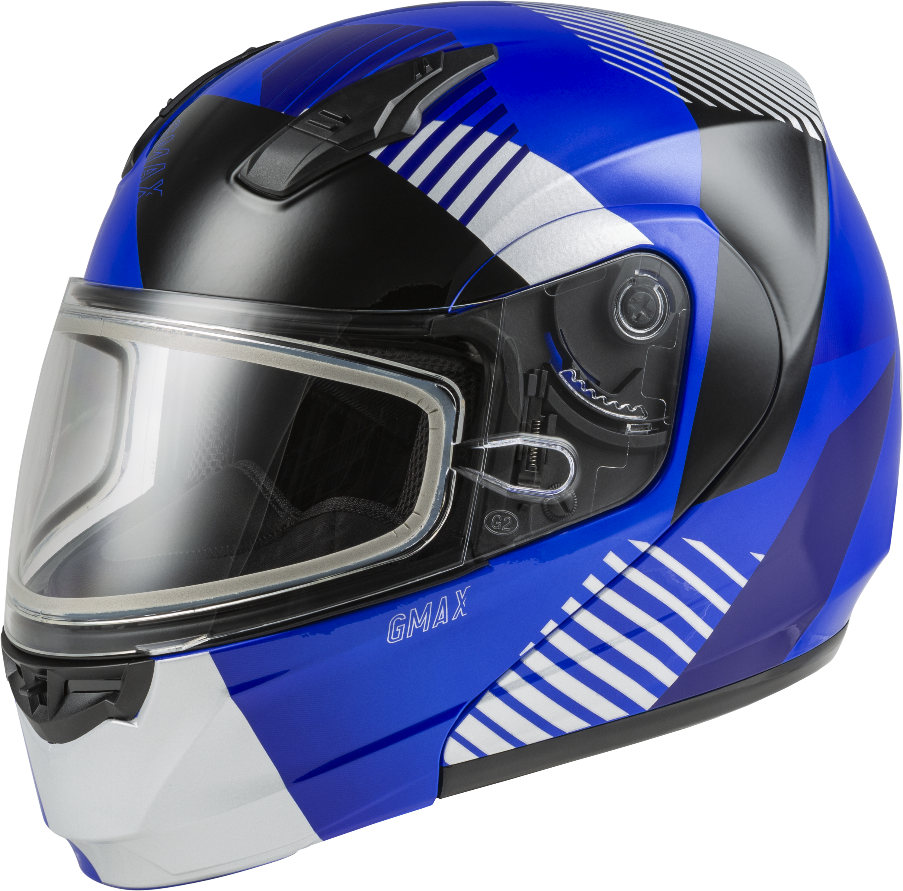 MD-04S MODULAR RESERVE SNOW HELMET BLUE/SILVER/BLACK 3X