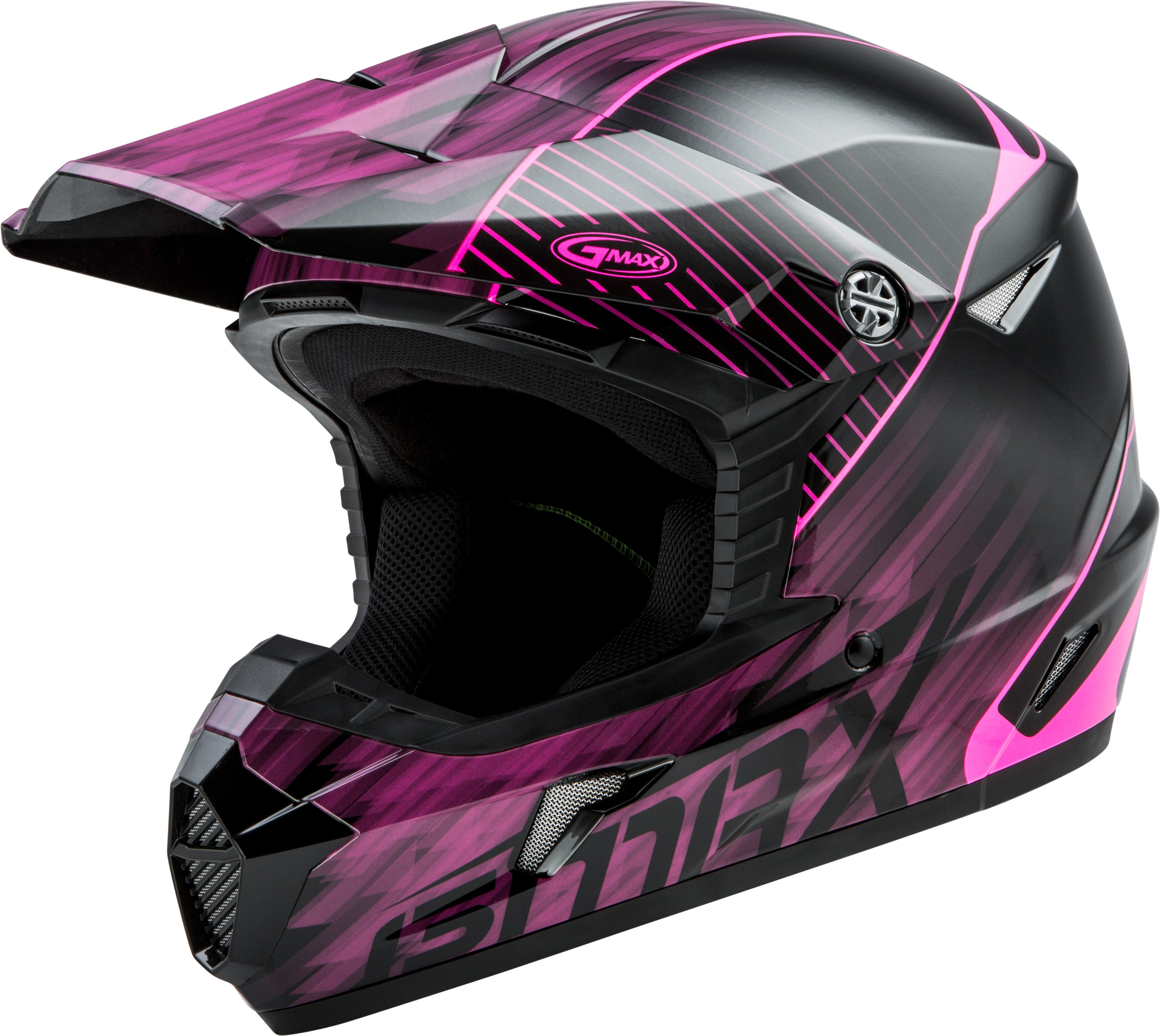 MX-46 OFF-ROAD COLFAX HELMET BLACK/HI-VIS PINK XL