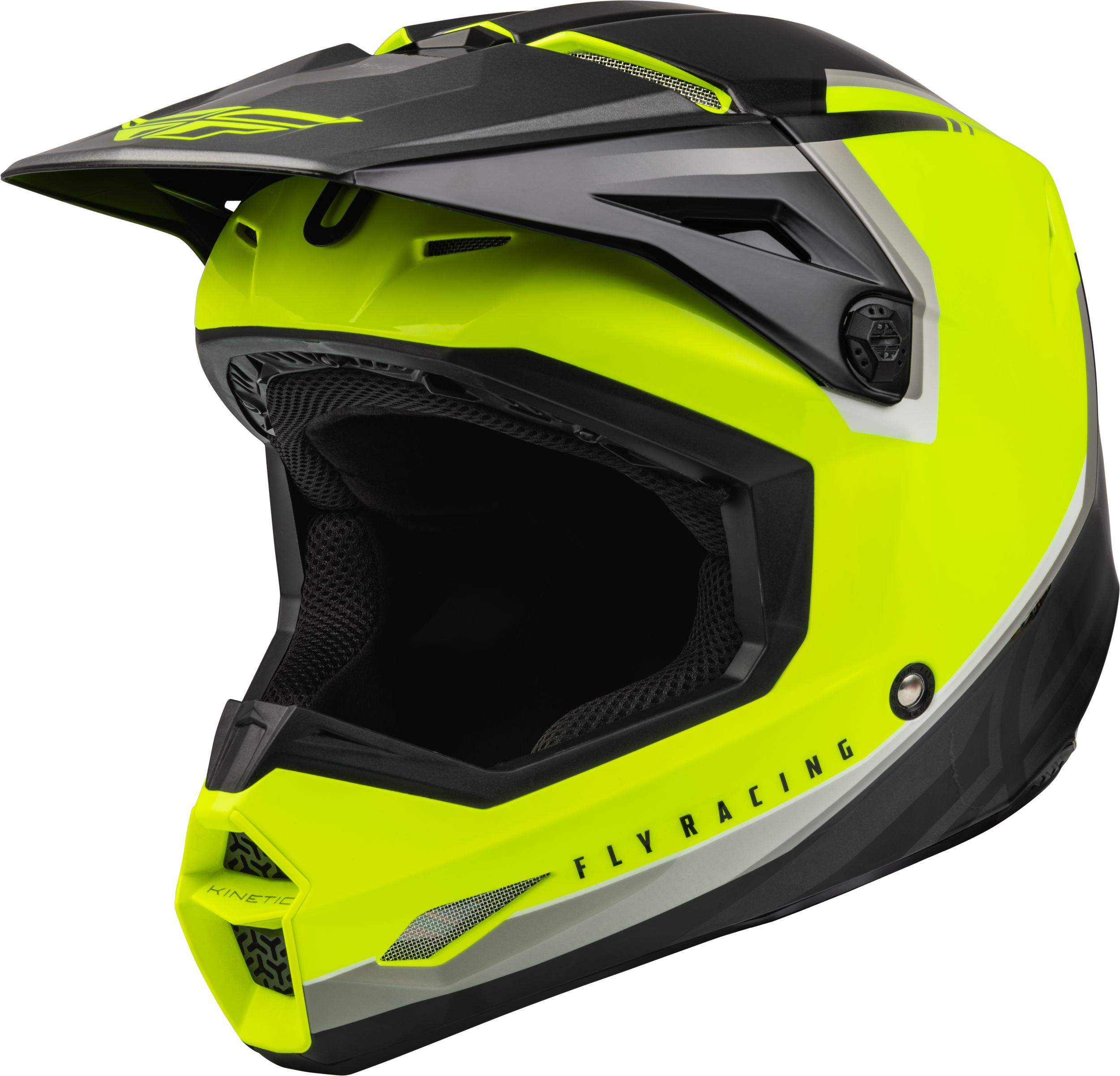 KINETIC VISION HELMET HI-VIS/BLACK LG