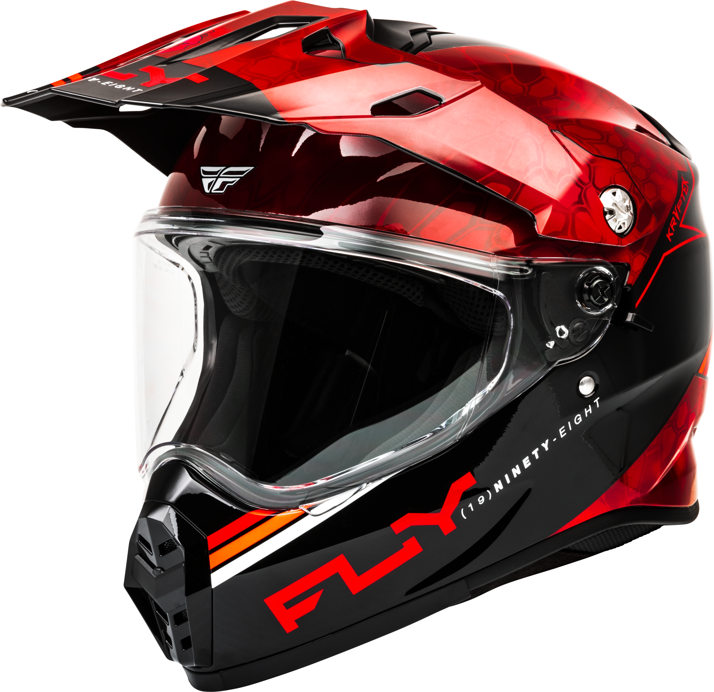 TREKKER KRYPTEK CONCEAL HELMET RED/BLACK SM