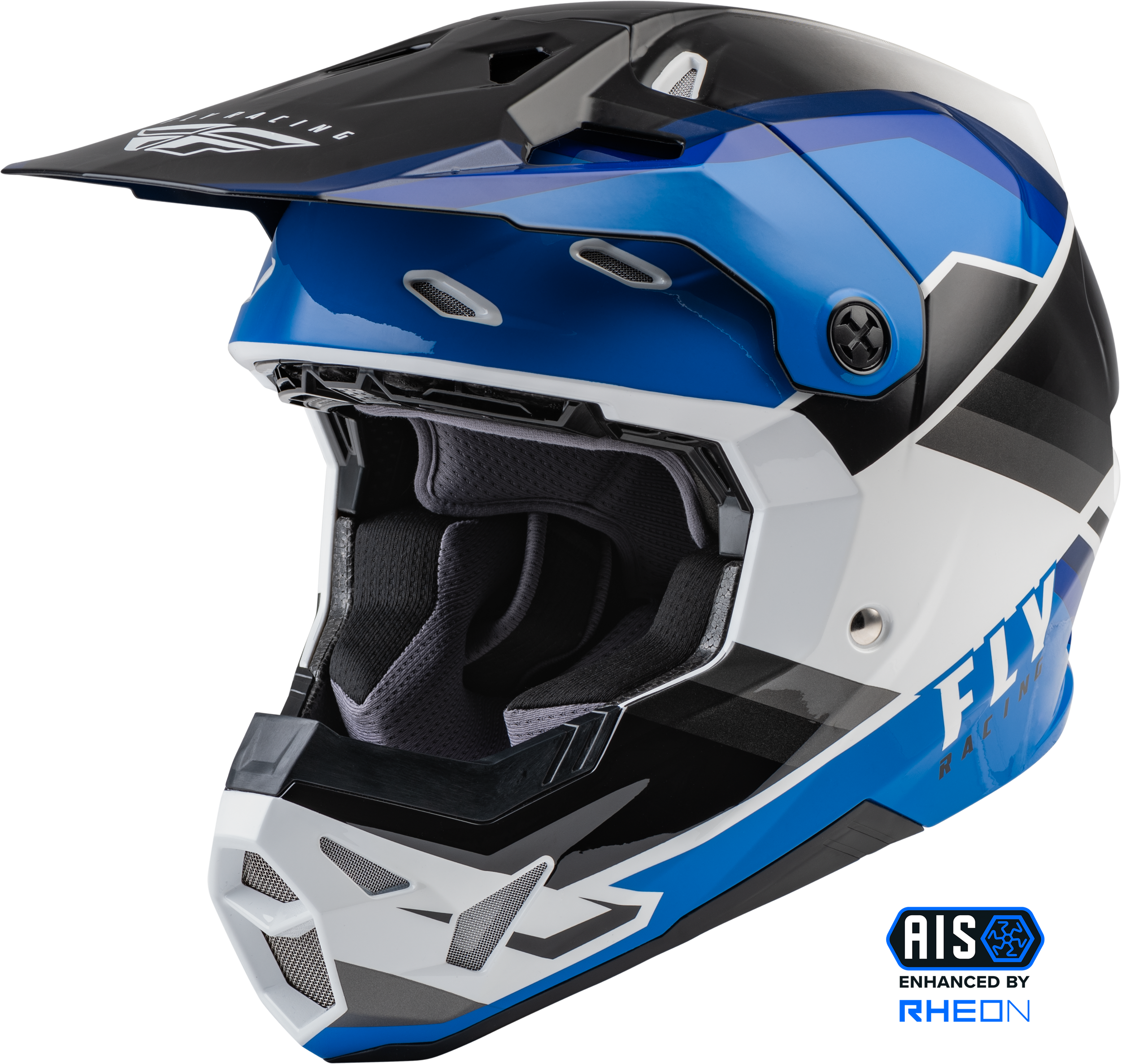 FORMULA CP RUSH HELMET BLACK/BLUE/WHITE XS