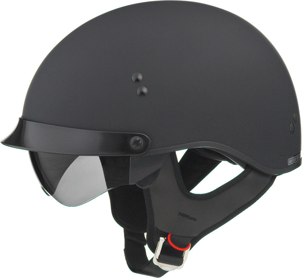 GM55 FULL DRESS HALF HELMET FLAT BLACK 2X