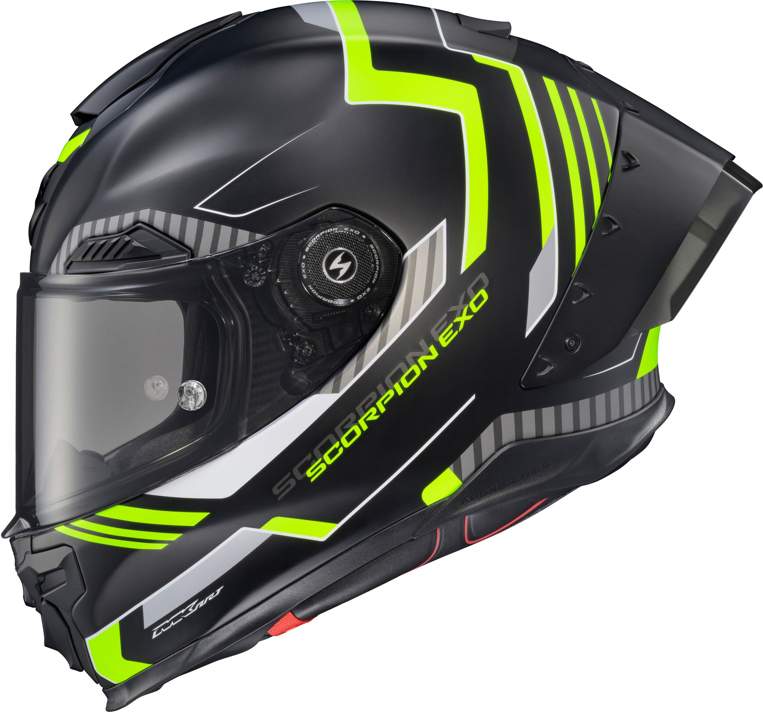 APEX EXO-WARP FULL FACE HELMET ATARAX BLACK/HI-VIS LG
