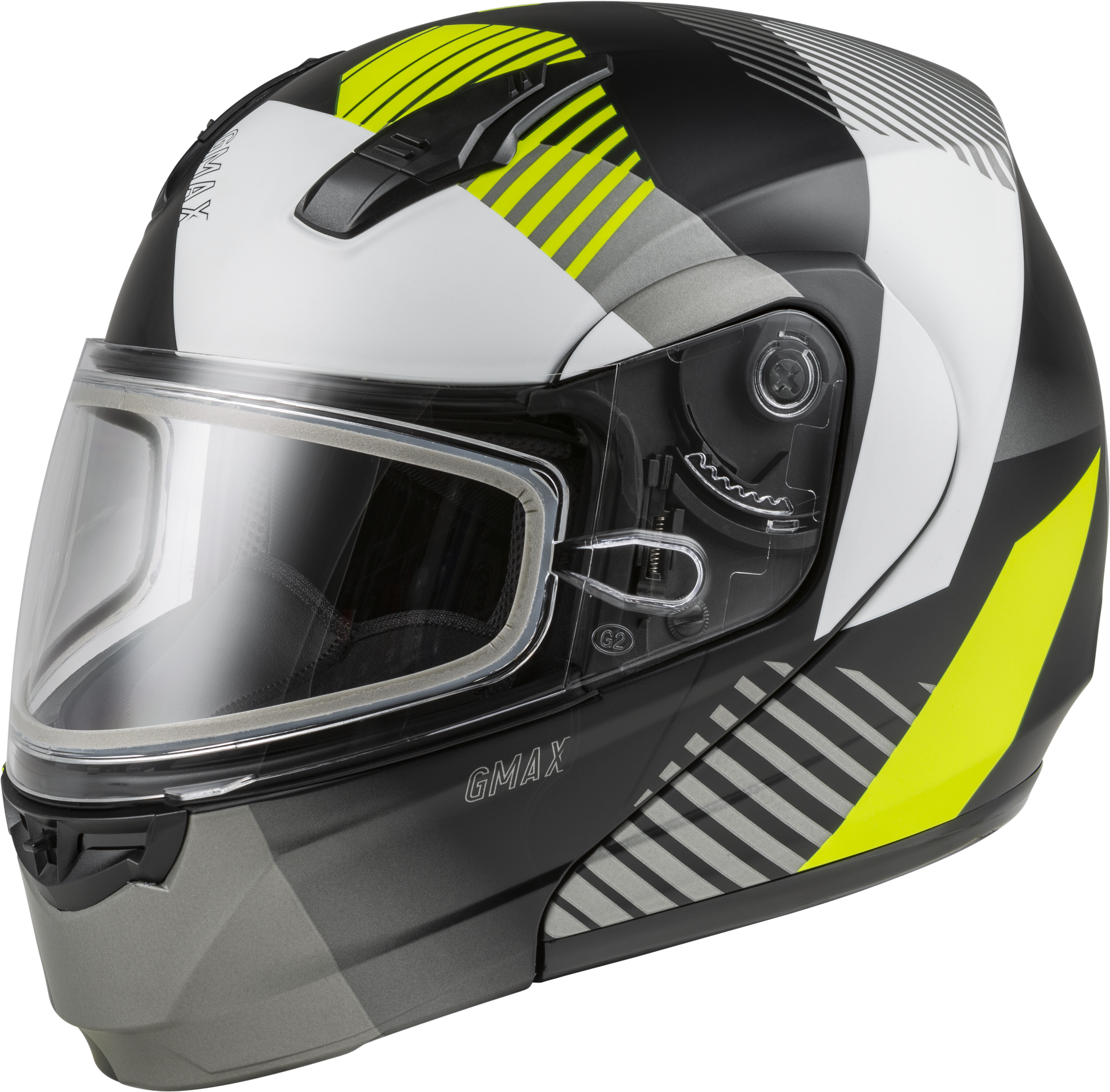 MD-04S MODULAR RESERVE SNOW HELMET MATTE BLACK/HI-VIS XL