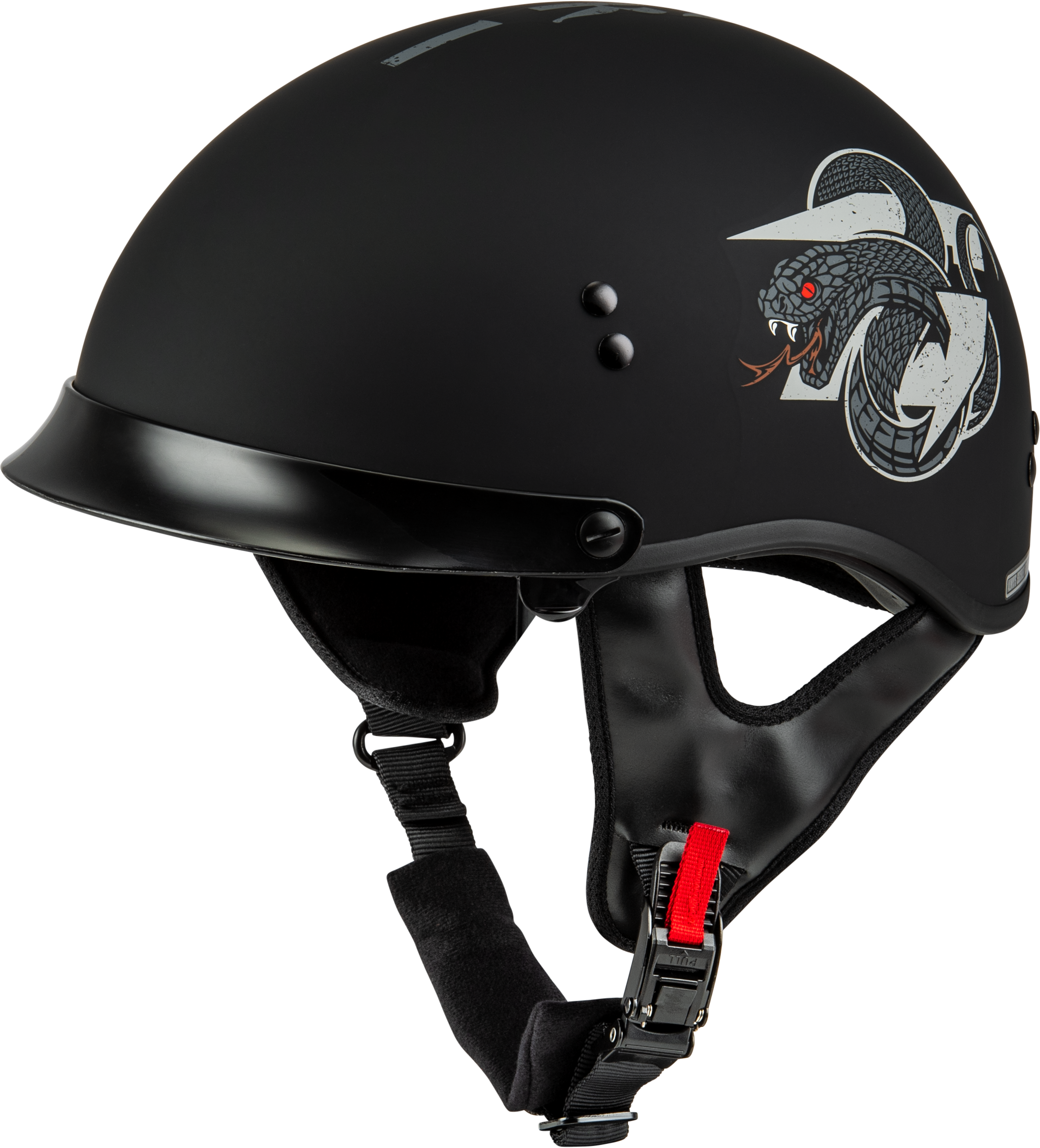 HH-65 DRK1 HELMET W/ PEAK MATTE BLACK/GREY MD