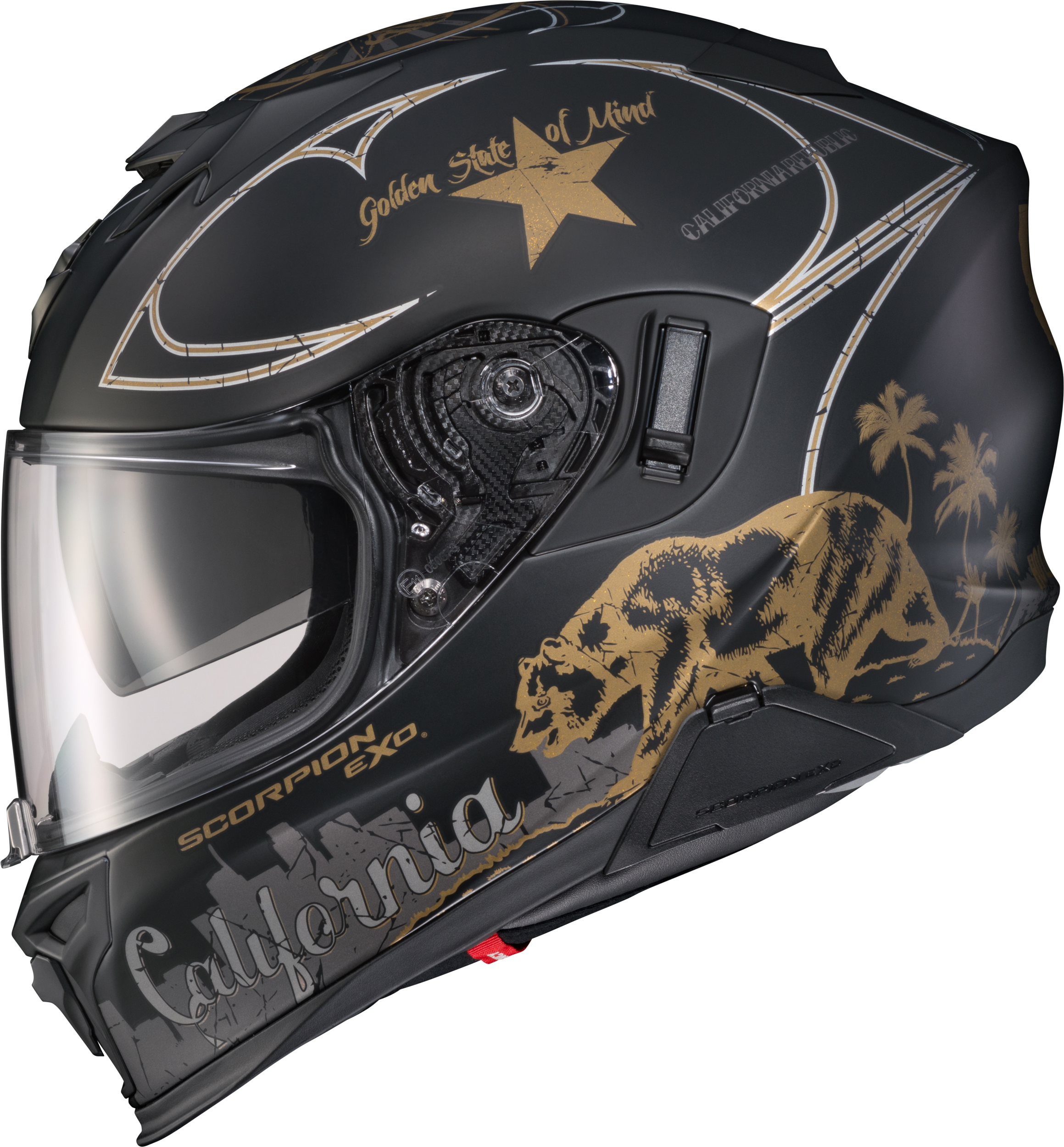 EXO-T520 HELMET GOLDEN STATE MATTE BLACK MD