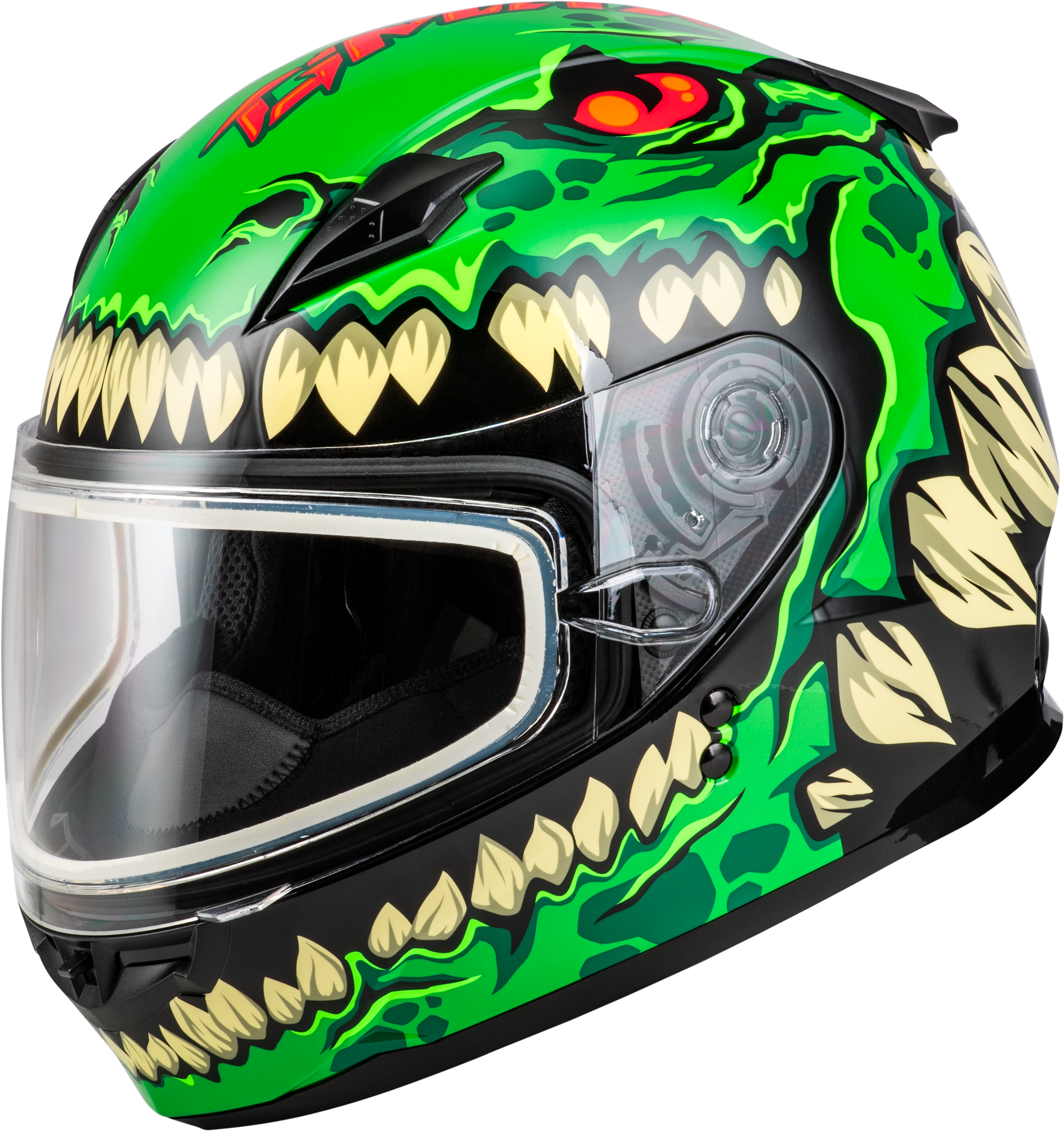 YOUTH GM-49Y DRAX SNOW HELMET GREEN YM