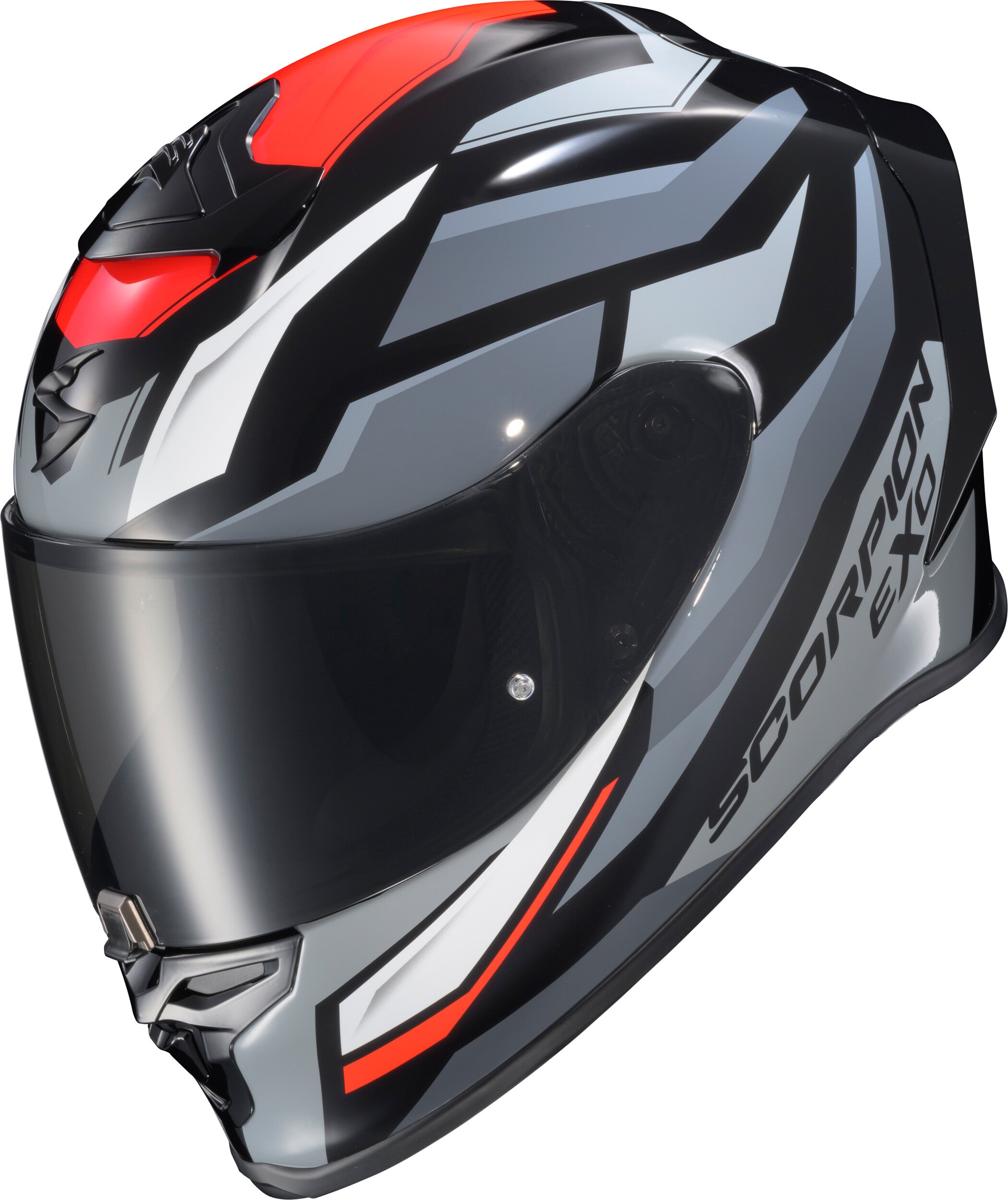 EXO-R1 AIR FULL FACE HELMET RAVEN BLACK/RED/GREY XL