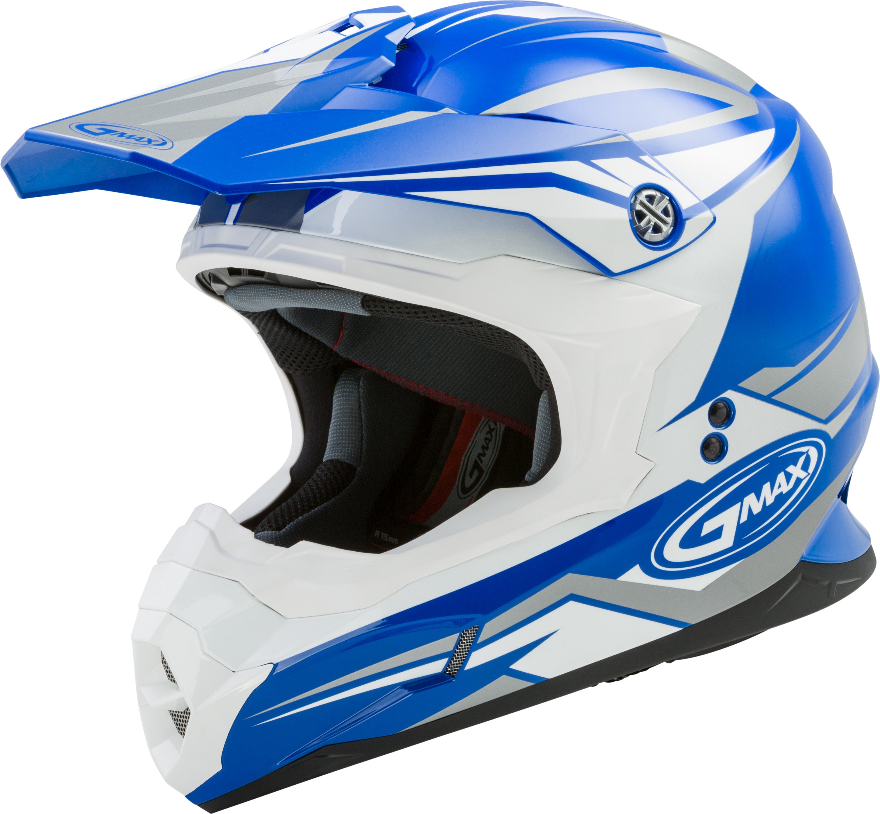 MX-86 OFF-ROAD REVOKE HELMET BLUE/WHITE LG
