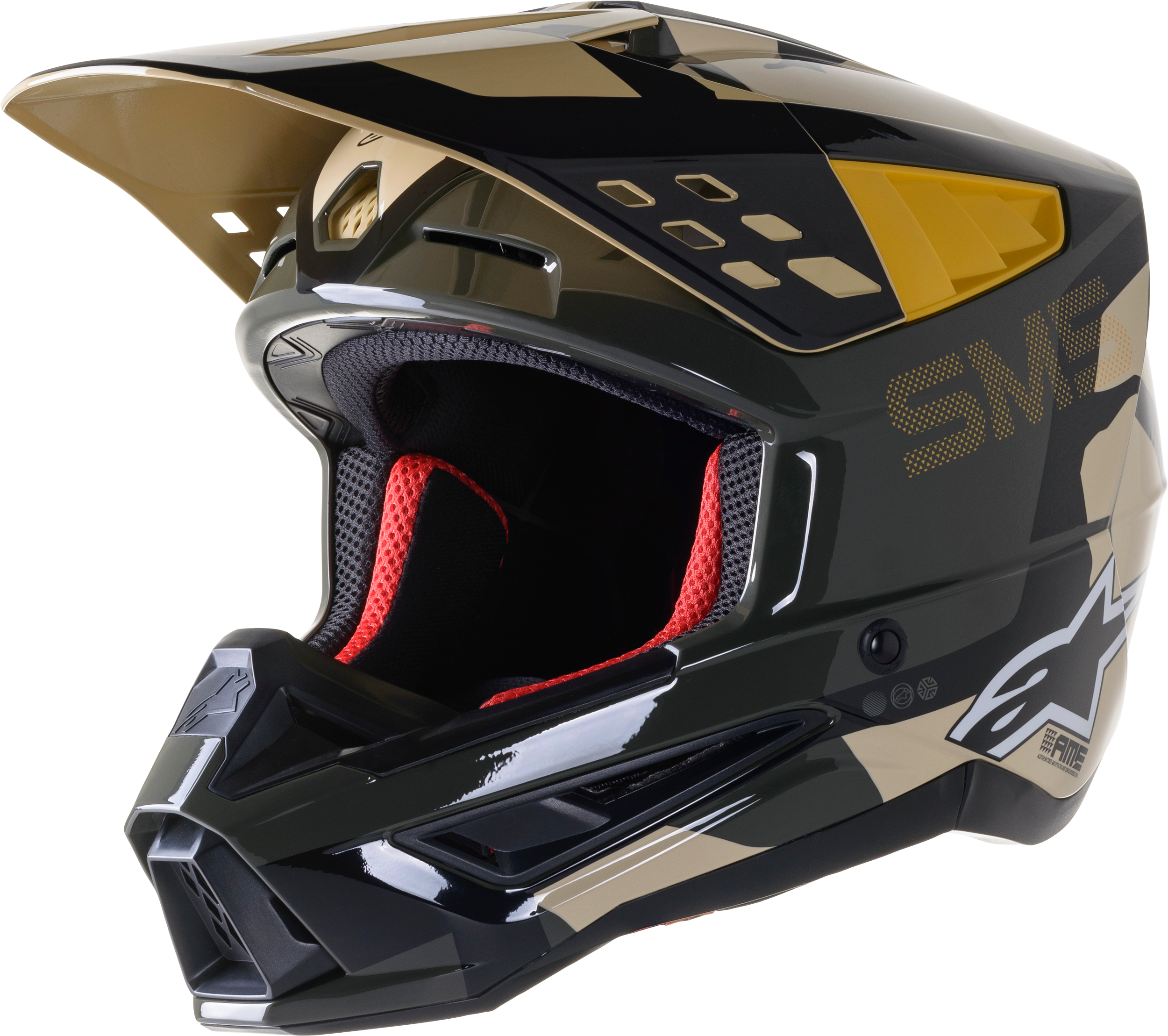 S-M5 ROVER HELMET SAND/TANGERINE/CAMO MD