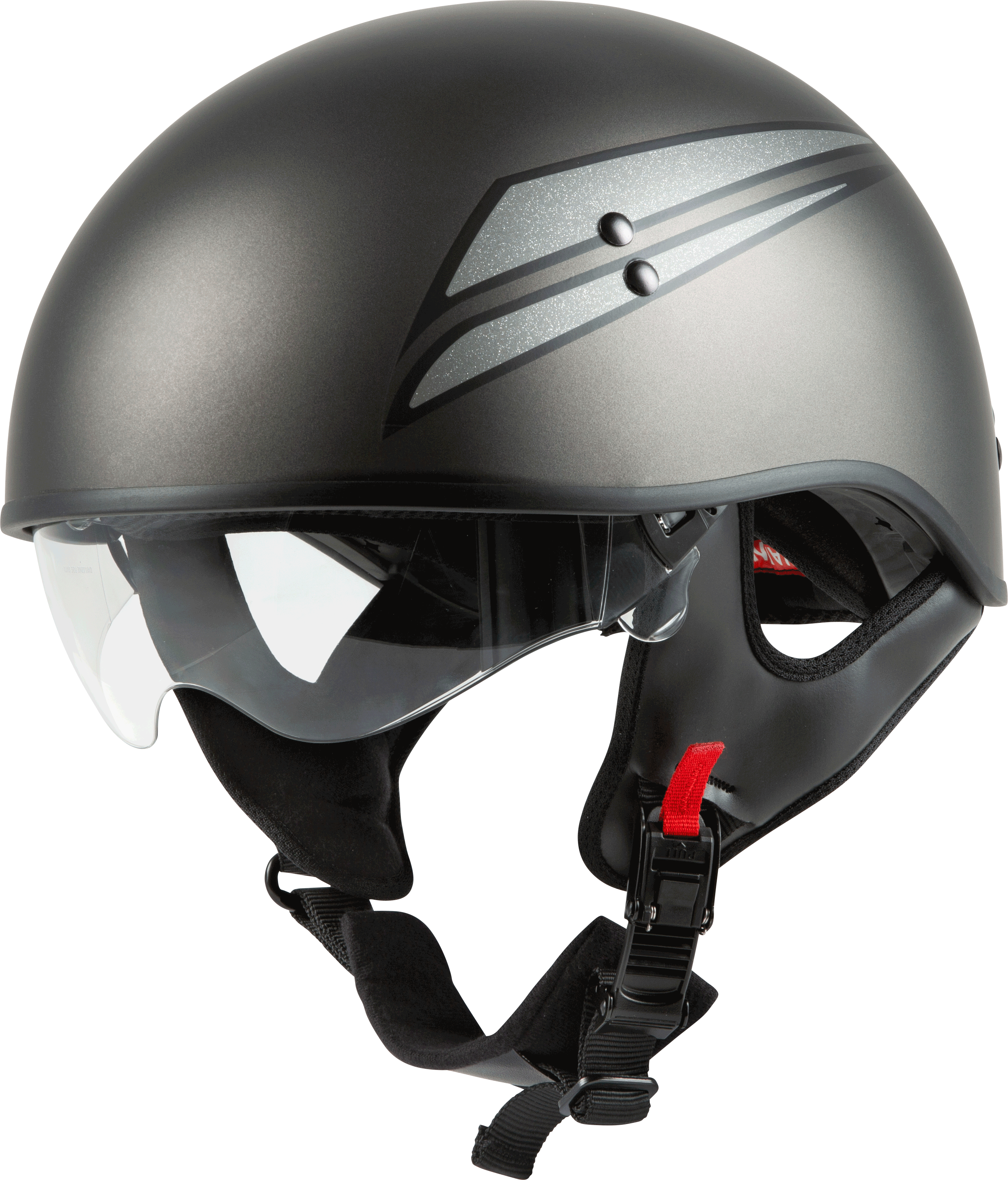 HH-65 HALF HELMET UNION NAKED MATTE GREY/SILVER XS