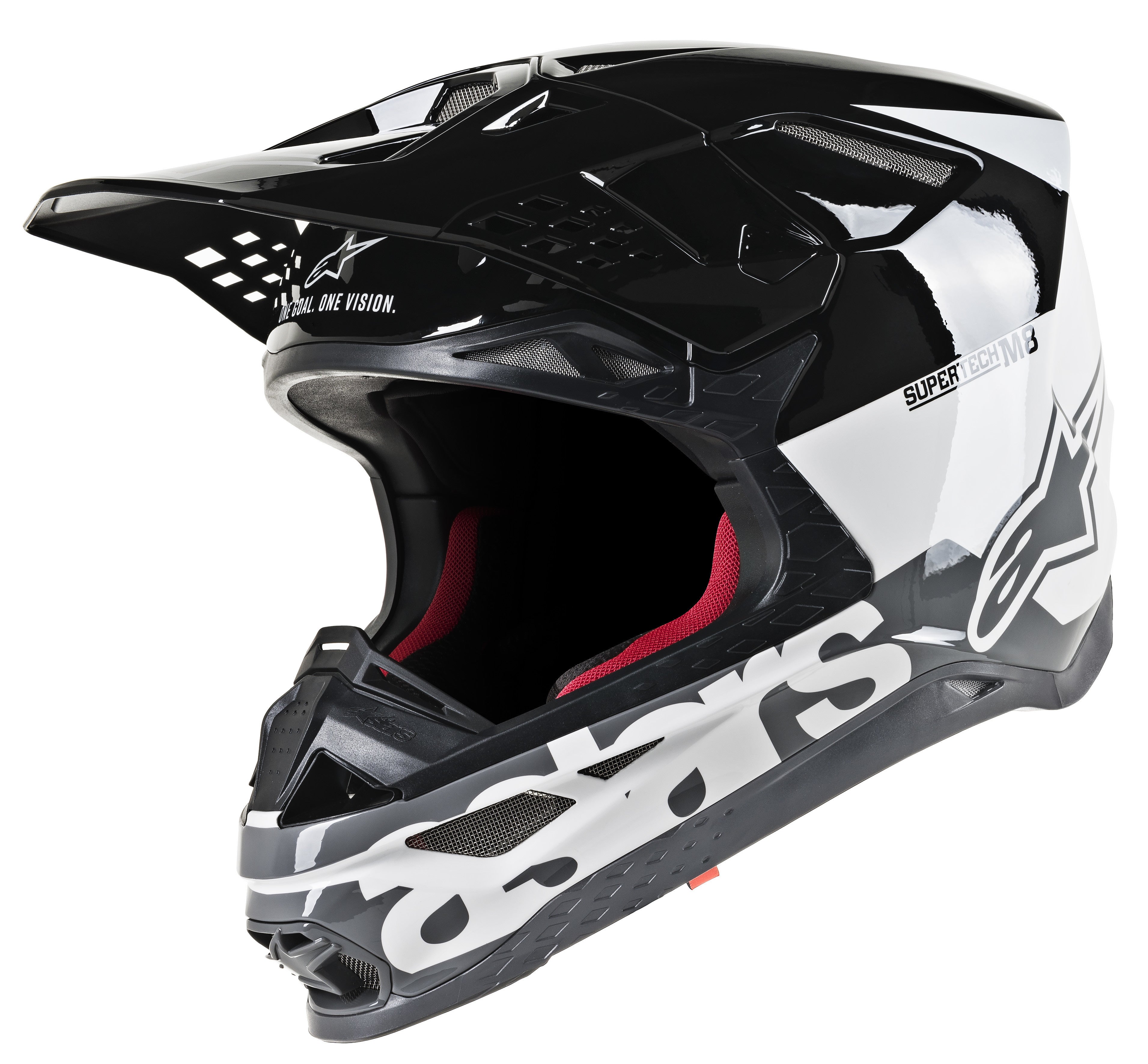 S.TECH S-M8 RADIUM HELMET WHITE/BLACK/GREY 2X