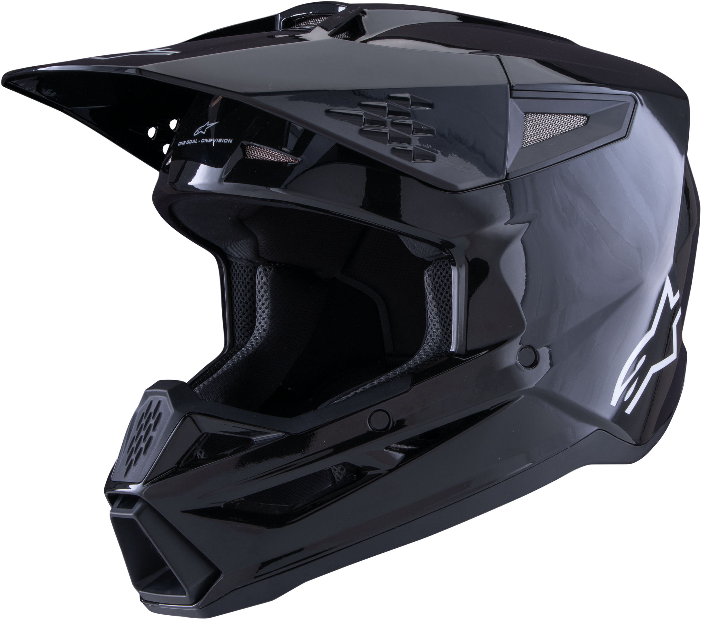 SM3 SOLID HELMET BLACK GLOSSY MD