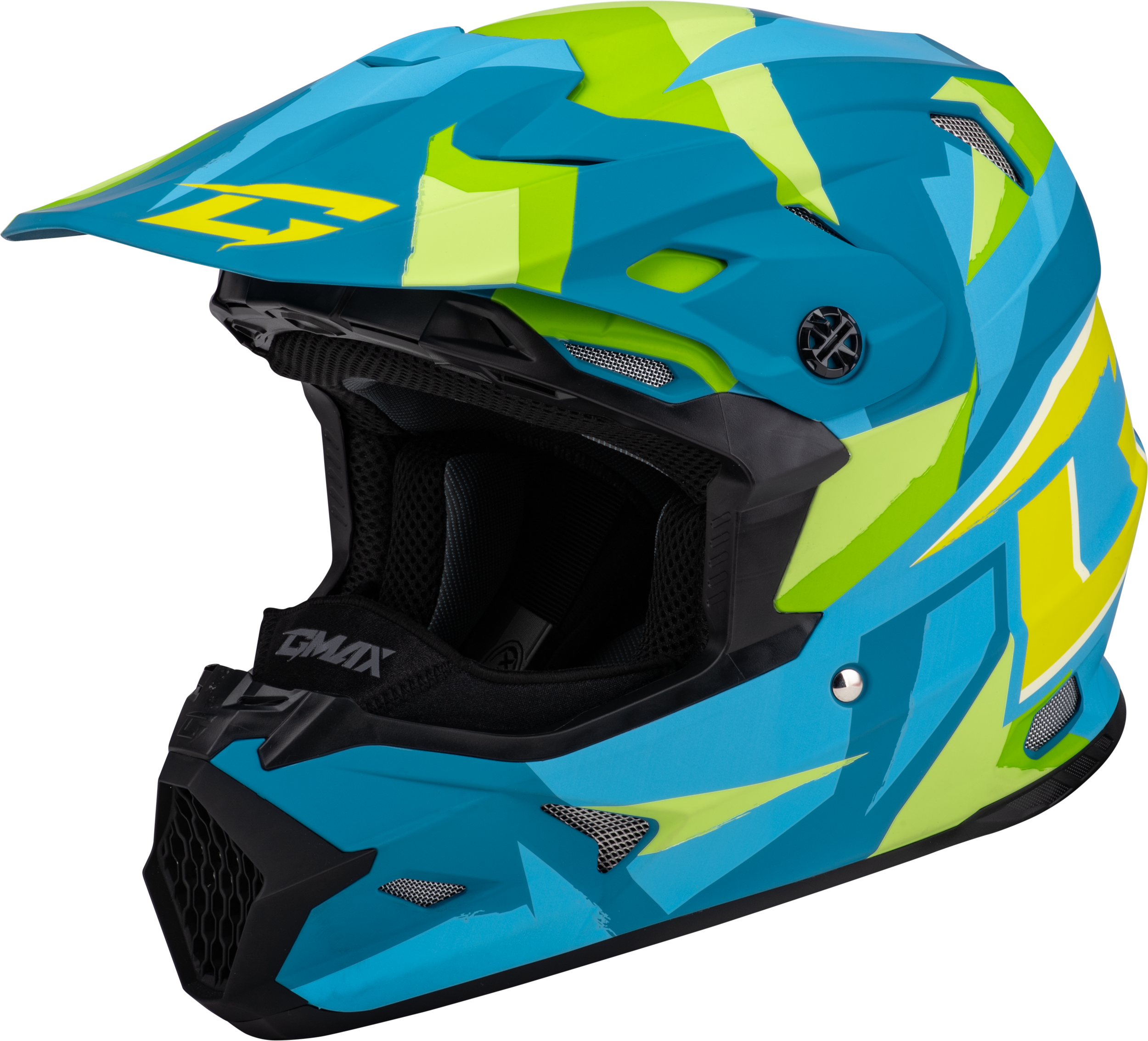 MX-96S SPLINTER HELMET MATTE BLUE/GREEN SM