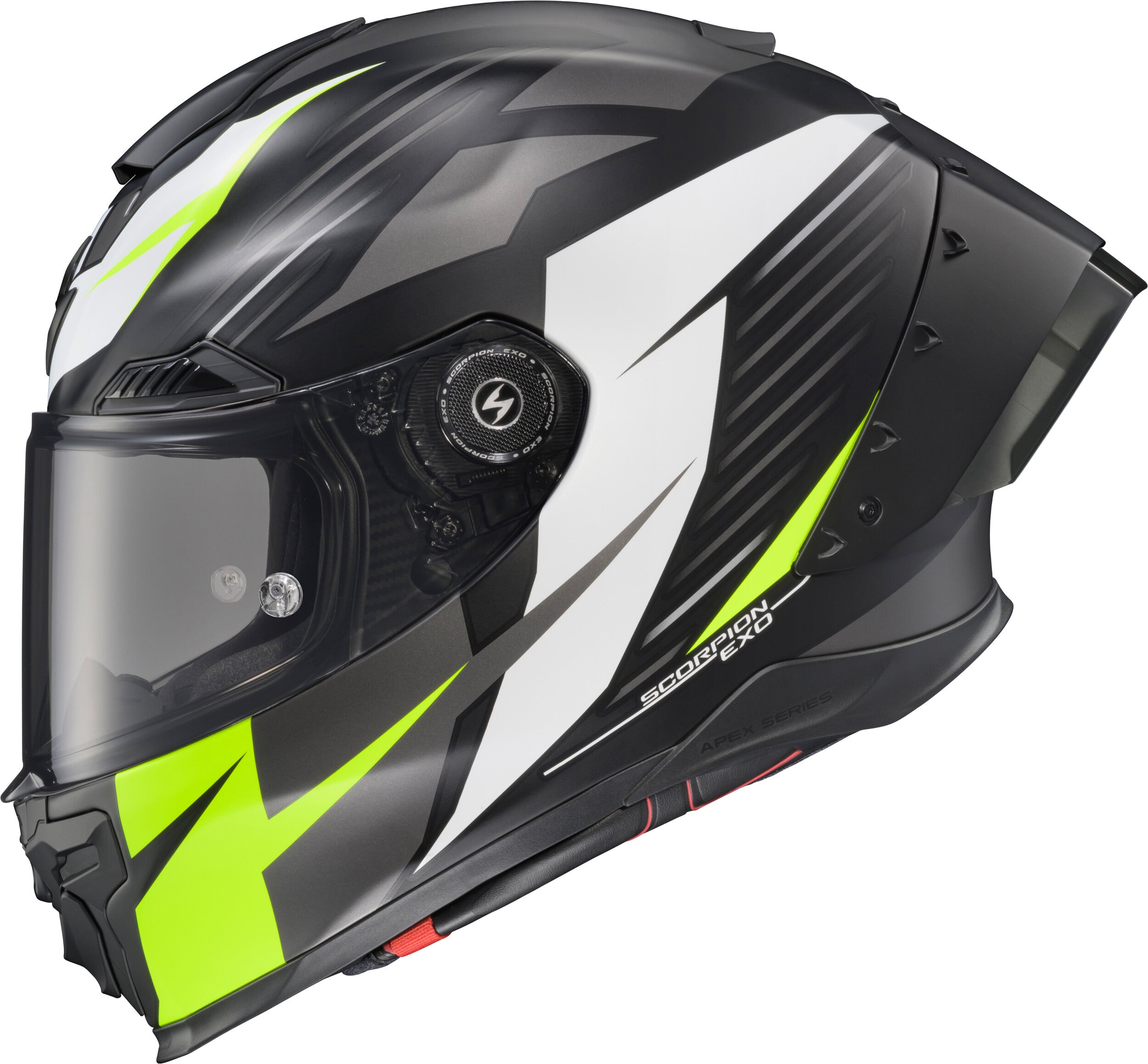 APEX EXO-WARP FULL FACE HELMET DILITHIUM BLK/WHIT/HI-VIS LG