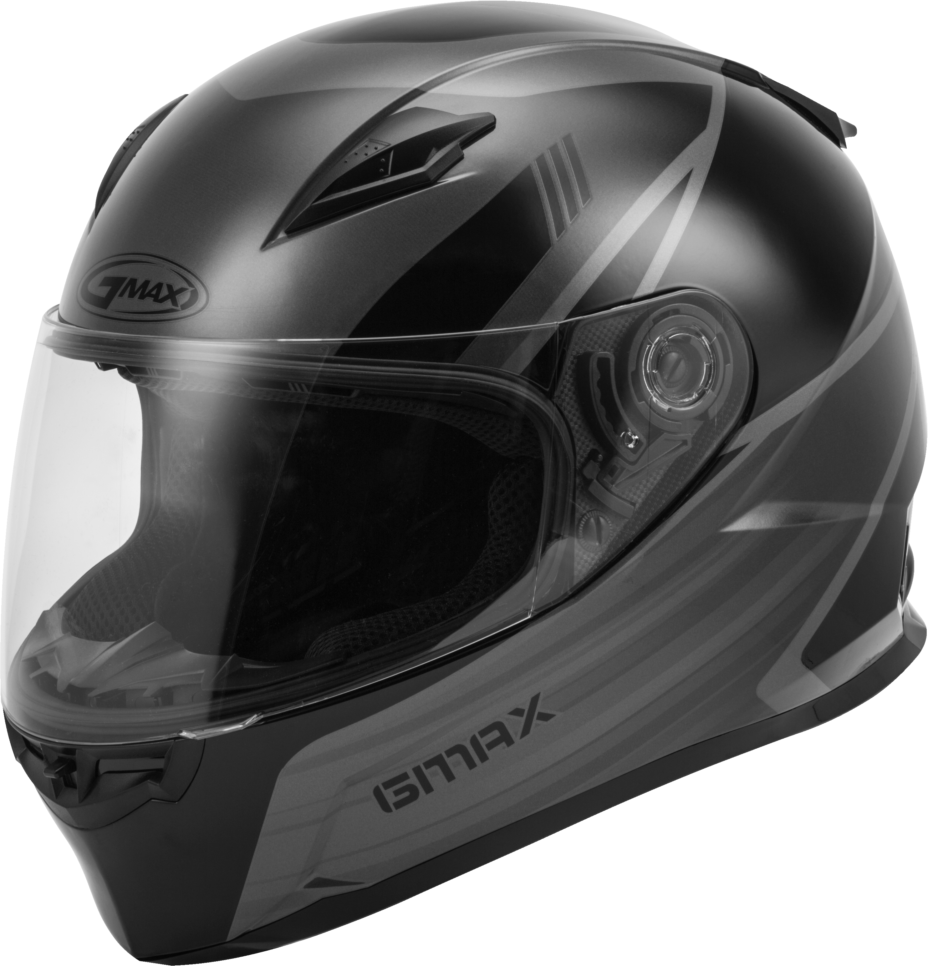 FF-49 FULL-FACE DEFLECT HELMET BLACK/GREY XL