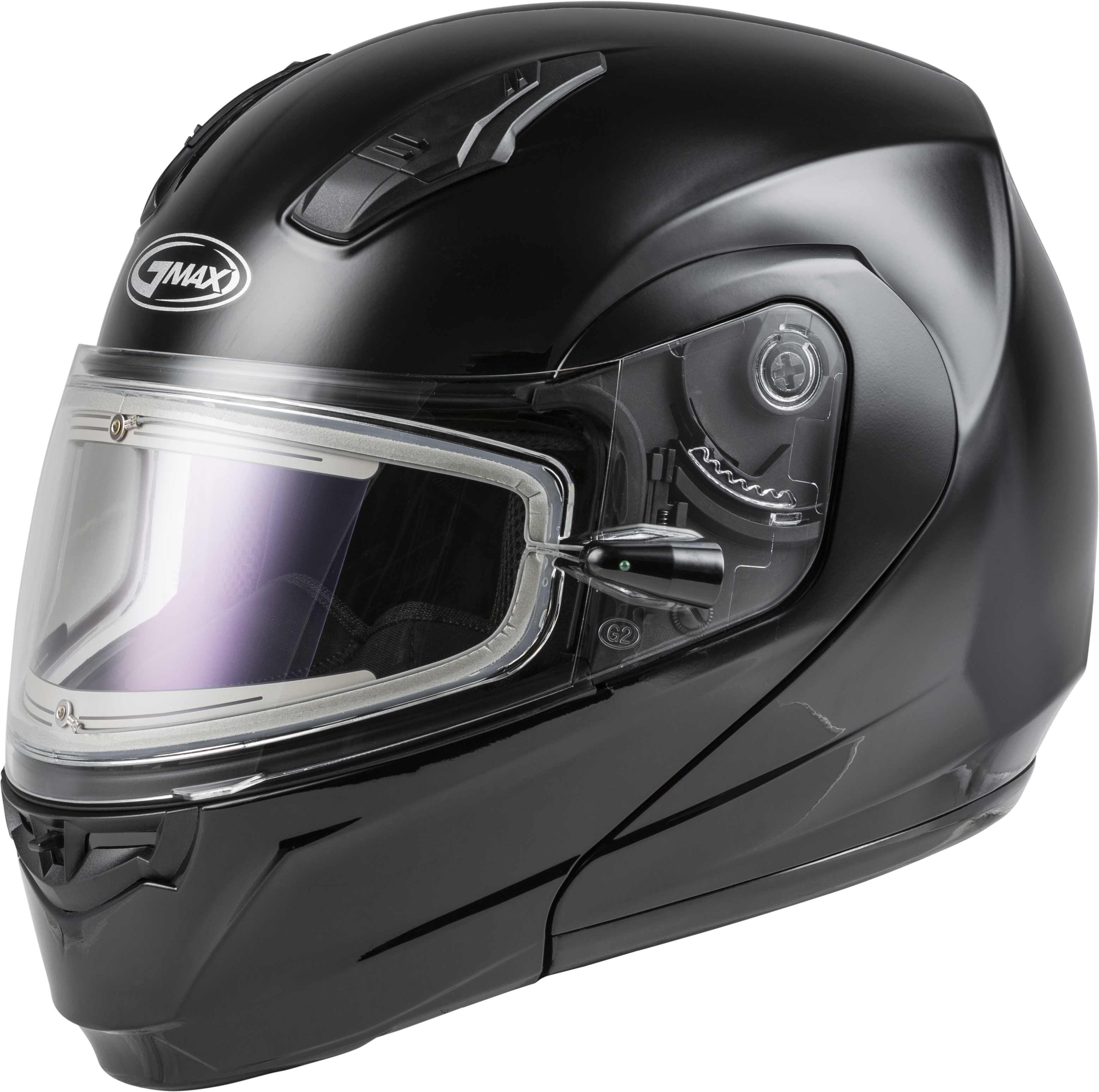 MD-04S MODULAR SNOW HELMET W/ELECTRIC SHIELD BLACK LG
