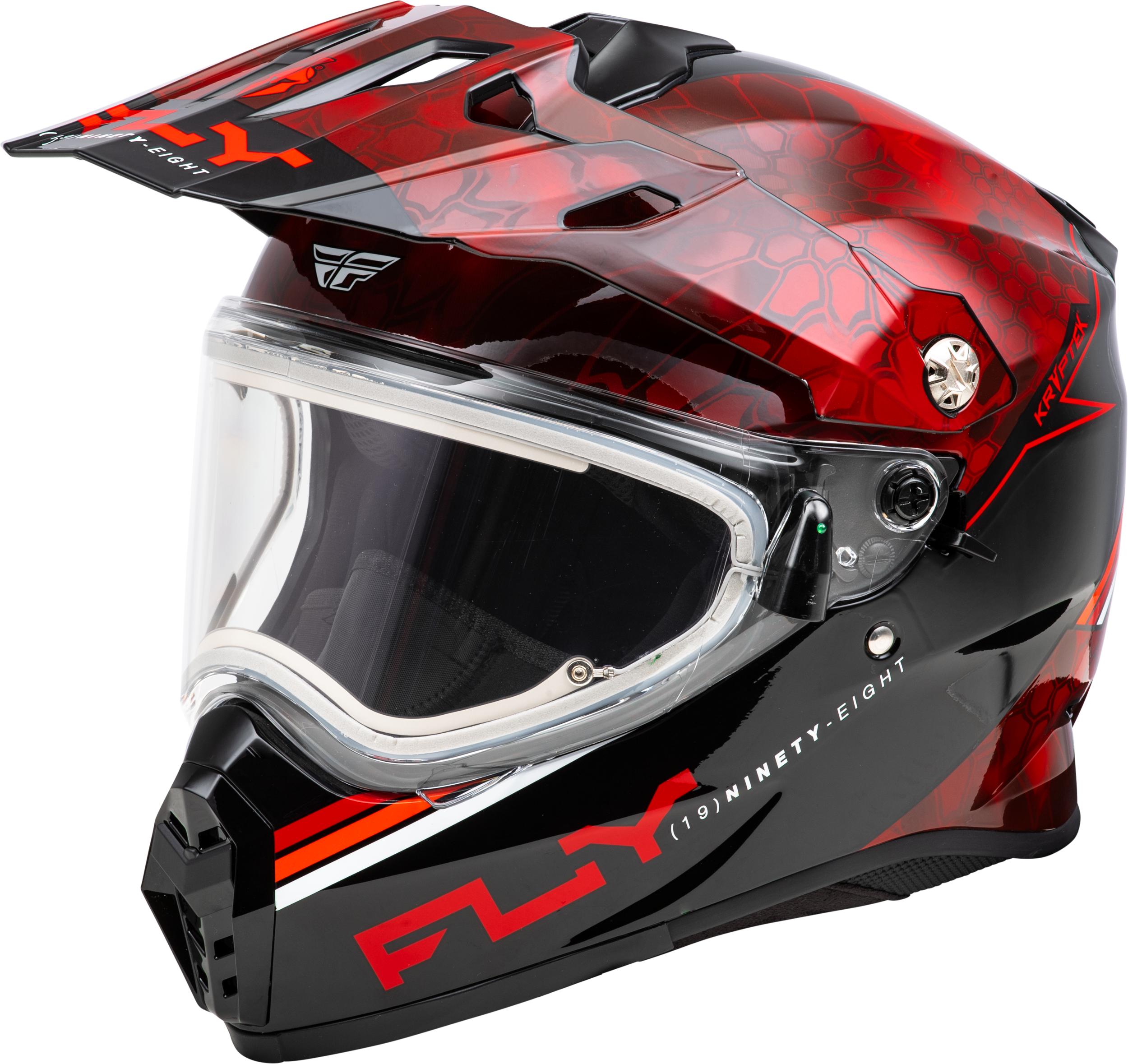 TREKKER CW CONCEAL HELMET ELEC SHLD RED/BLACK MD