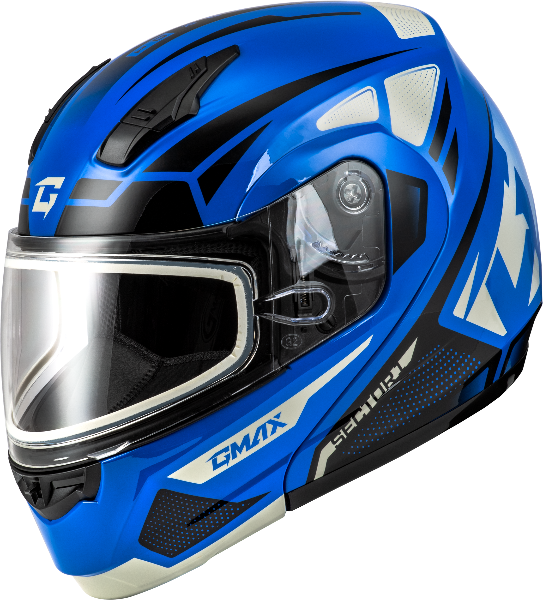 MD-04S SECTOR SNOW HELMET BLUE/BLACK XL