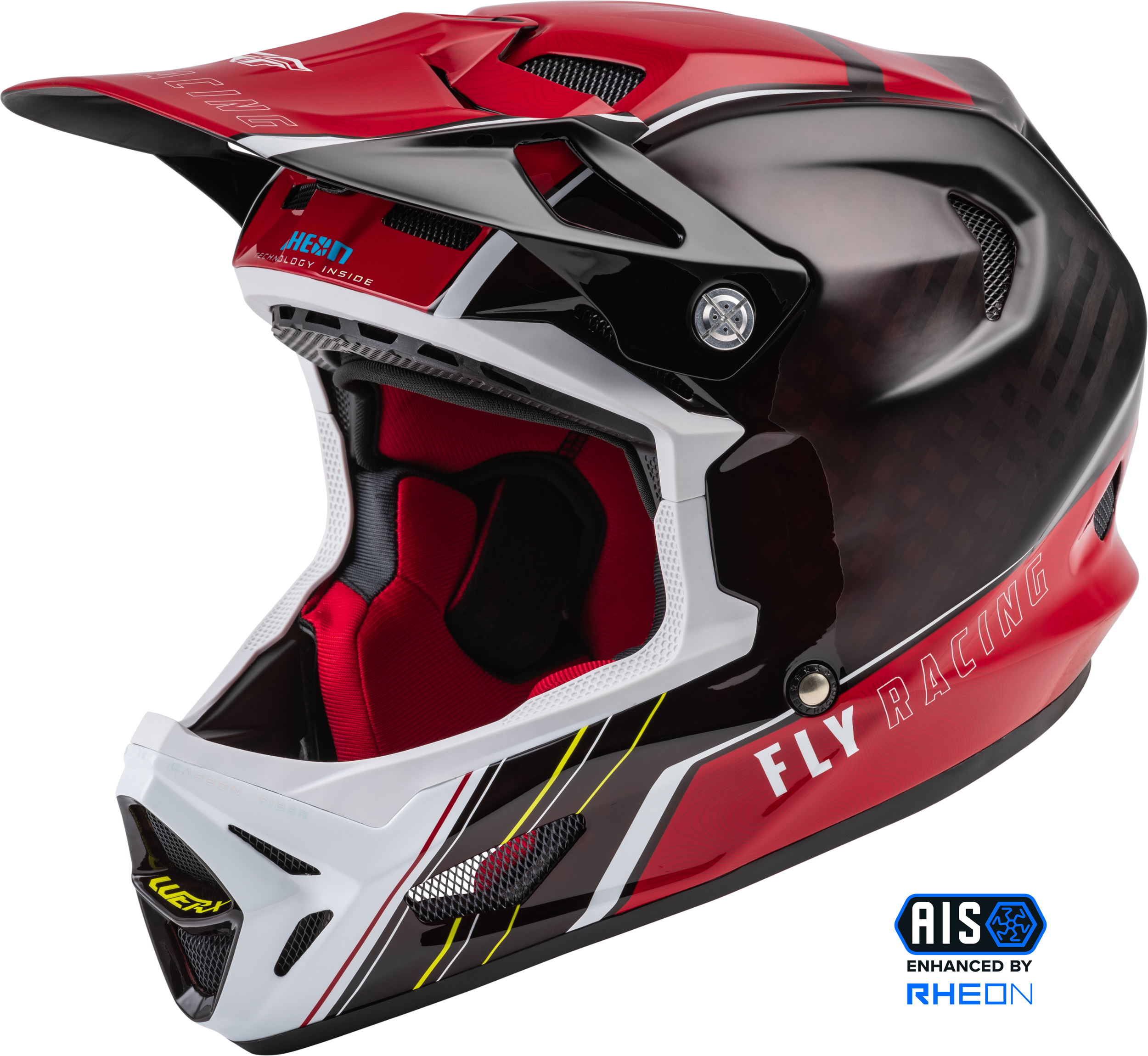 YOUTH WERX-R CARBON HELMET RED CARBON YL