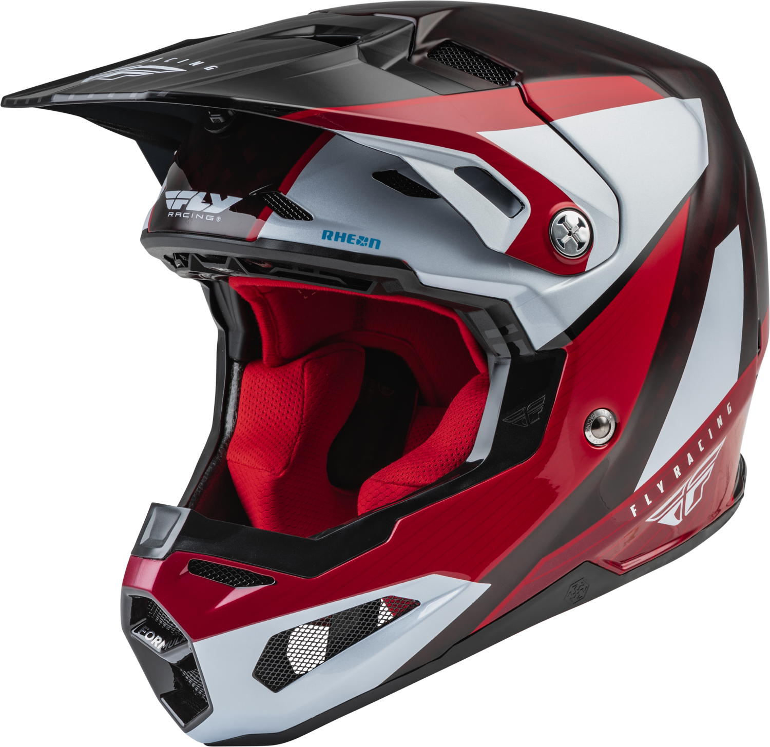 YOUTH FORMULA CRB PRIME HELMET RED/WHITE/RED CARBON YL