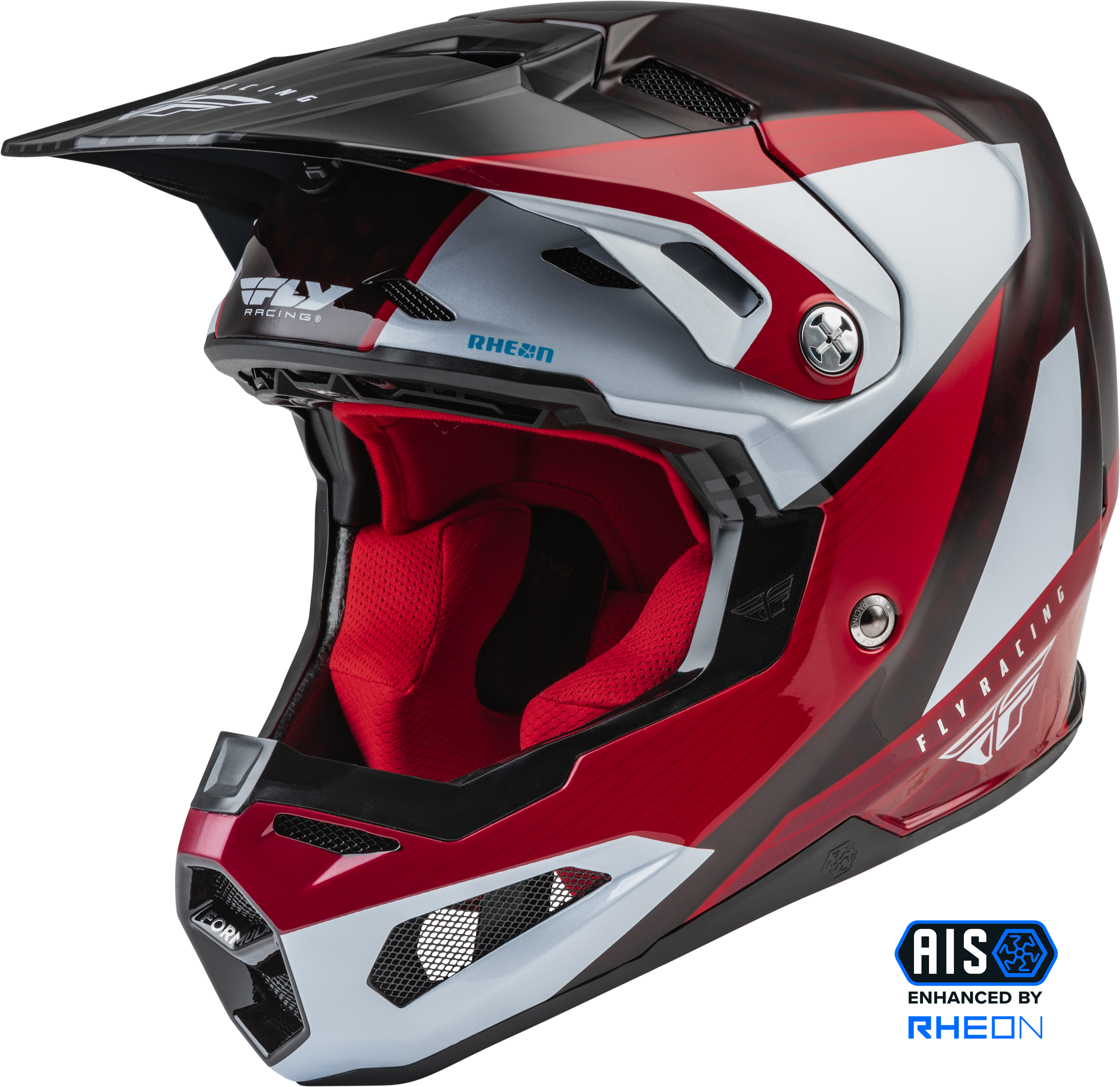 FORMULA CARBON PRIME HELMET RED/WHITE/RED CARBON LG