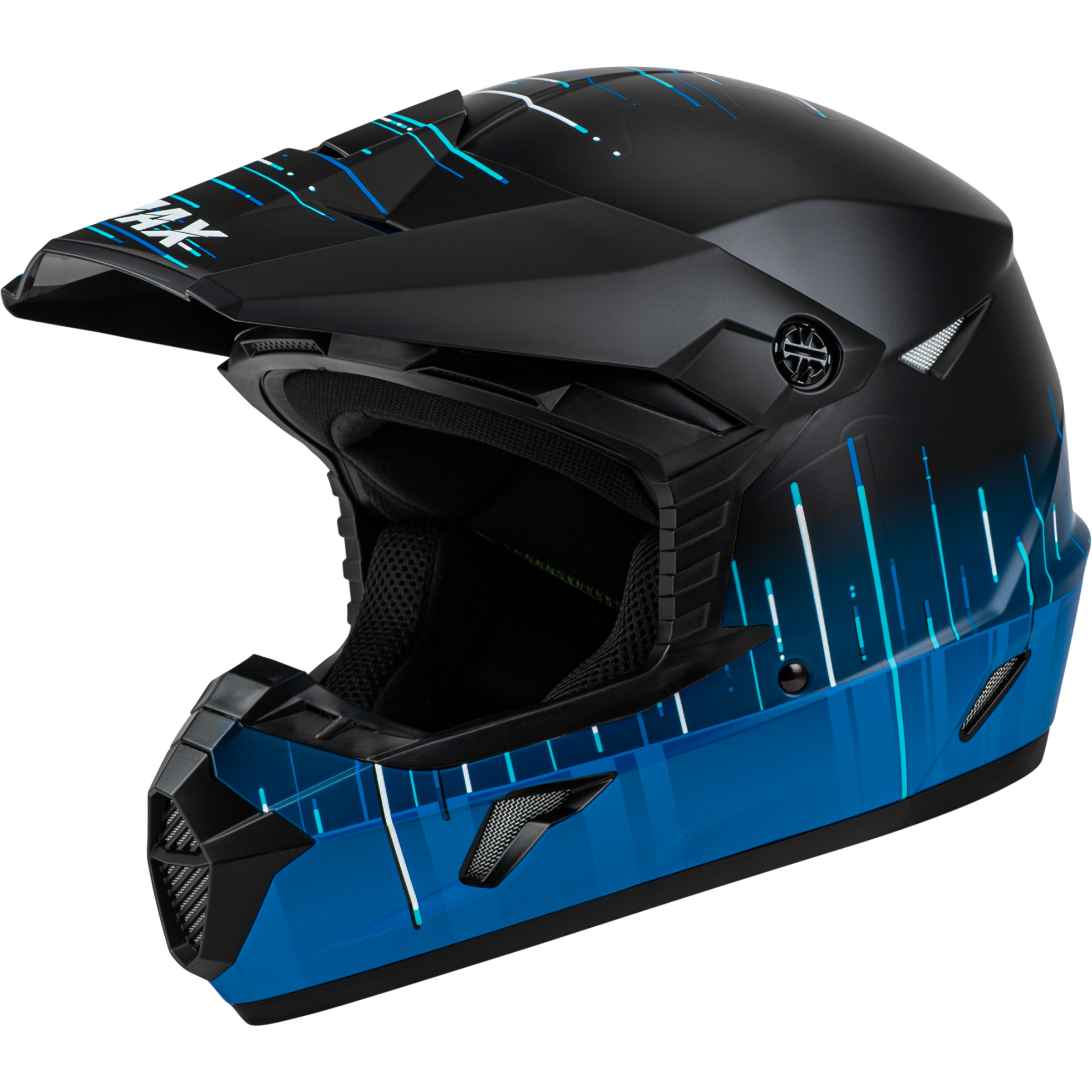 MX-46 FREQUENCY OFF-ROAD HELMET MATTE BLACK/BLUE XS