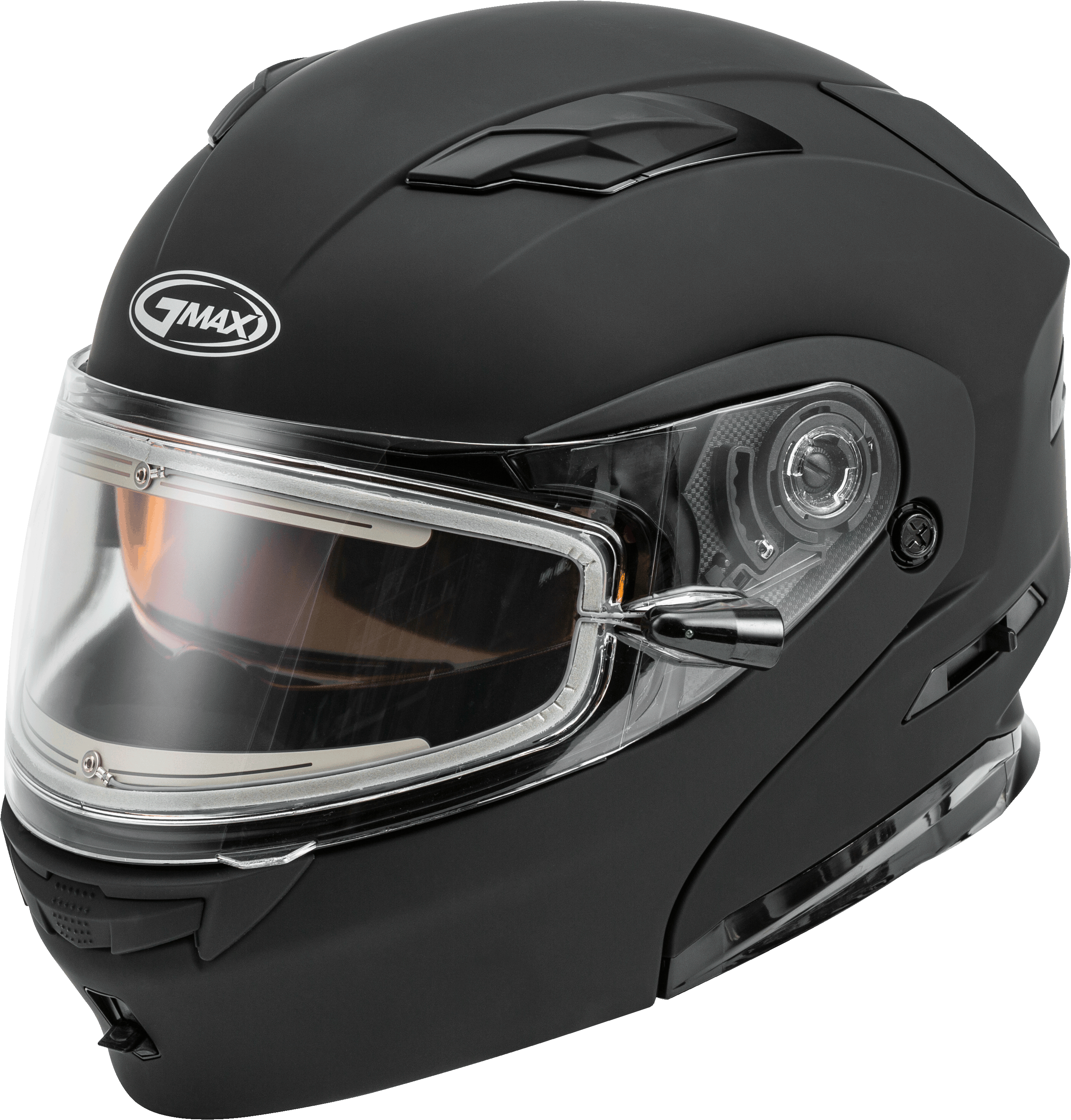 MD-01S MODULAR SNOW HELMET W/ELECTRIC SHIELD MATTE BLK 2X