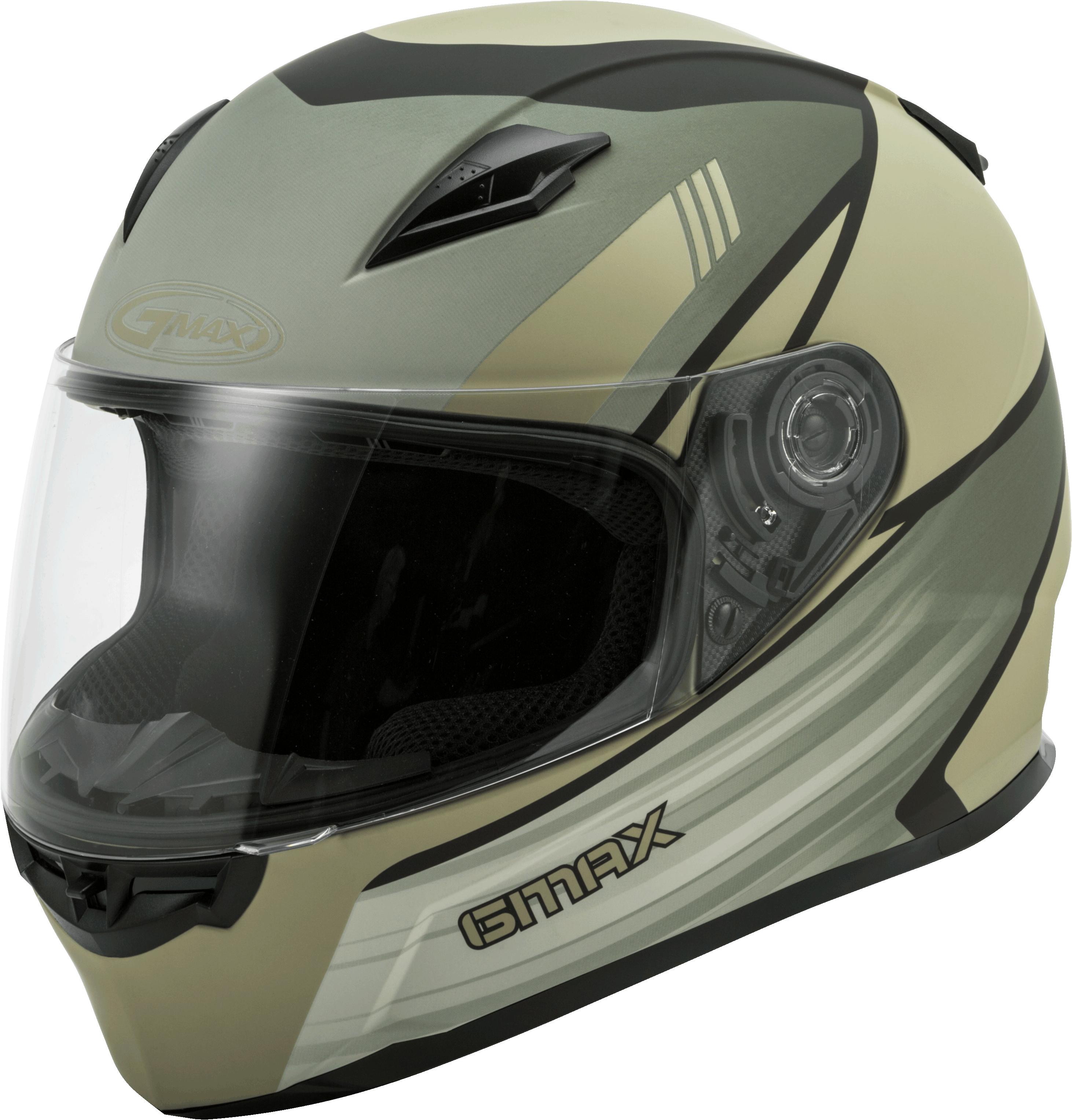 FF-49 FULL-FACE DEFLECT HELMET SMK SHIELD MATTE TAN/KHAKI MD