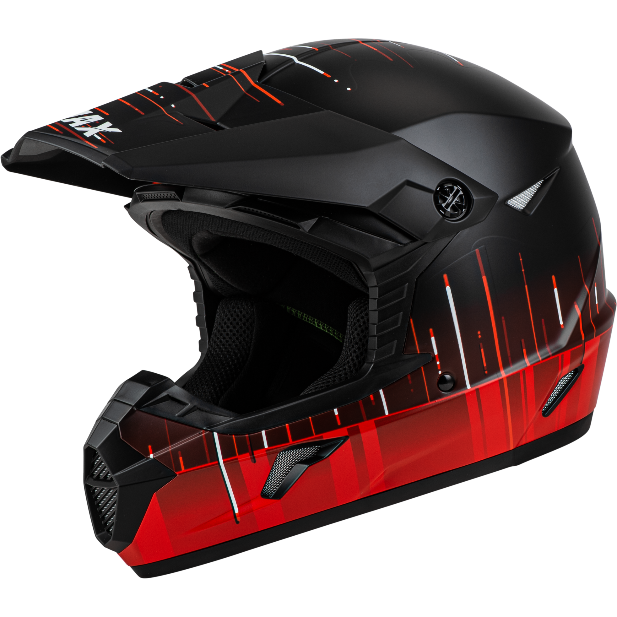 MX-46 FREQUENCY OFF-ROAD HELMET MATTE BLACK/RED XL