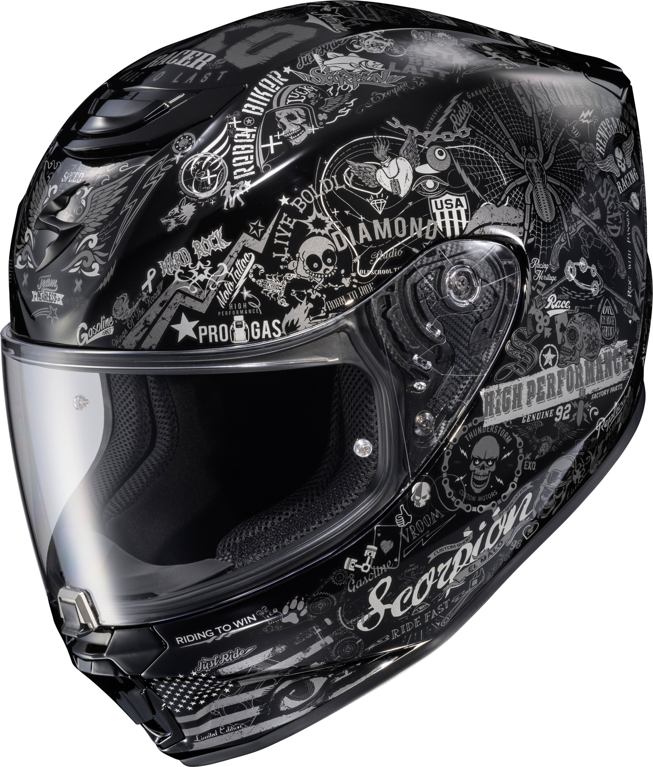EXO-R330 FULL FACE HELMET SHAKE 2 BLACK XL