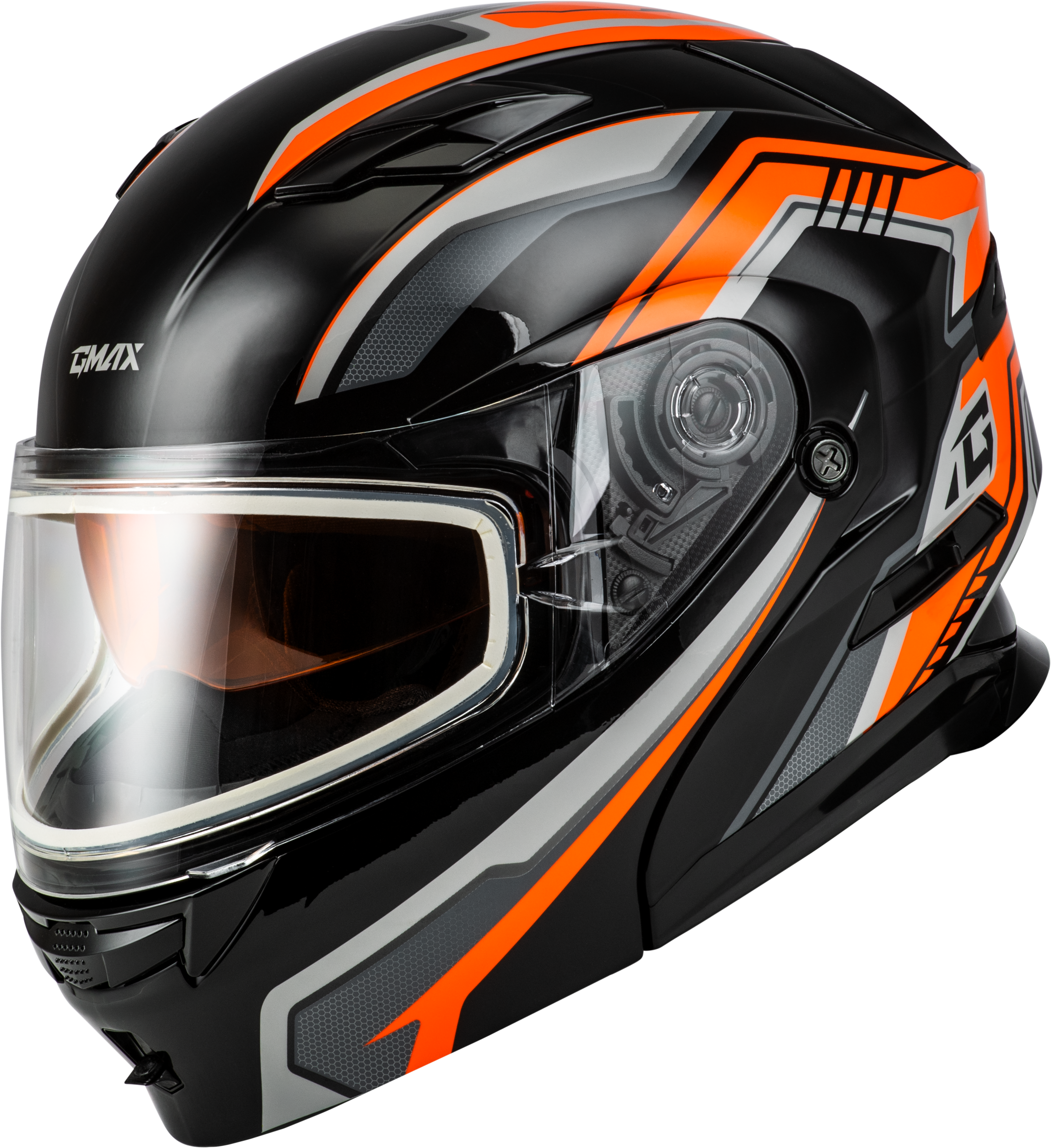 MD-01S TRANSISTOR SNOW HELMET ORANGE/BLACK SM