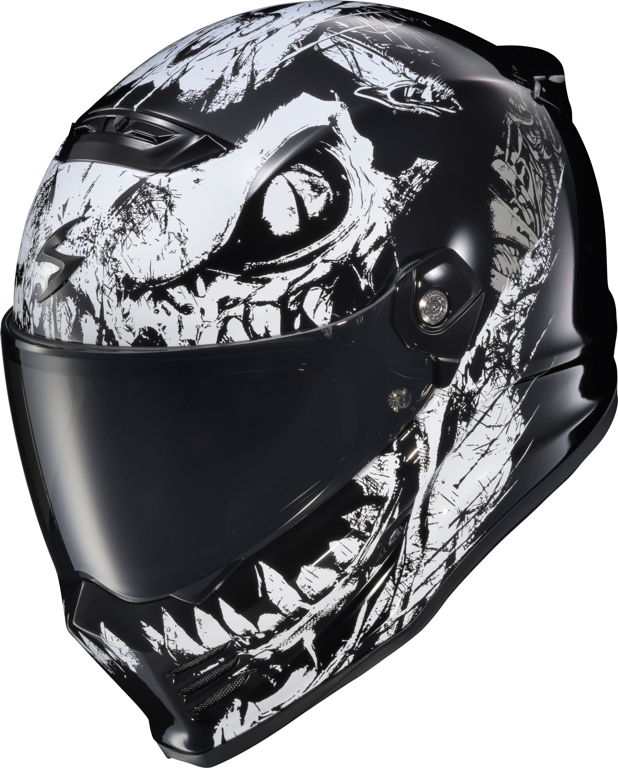COVERT FX FULL FACE HELMET CAIMAN GLOSS BLACK 2X