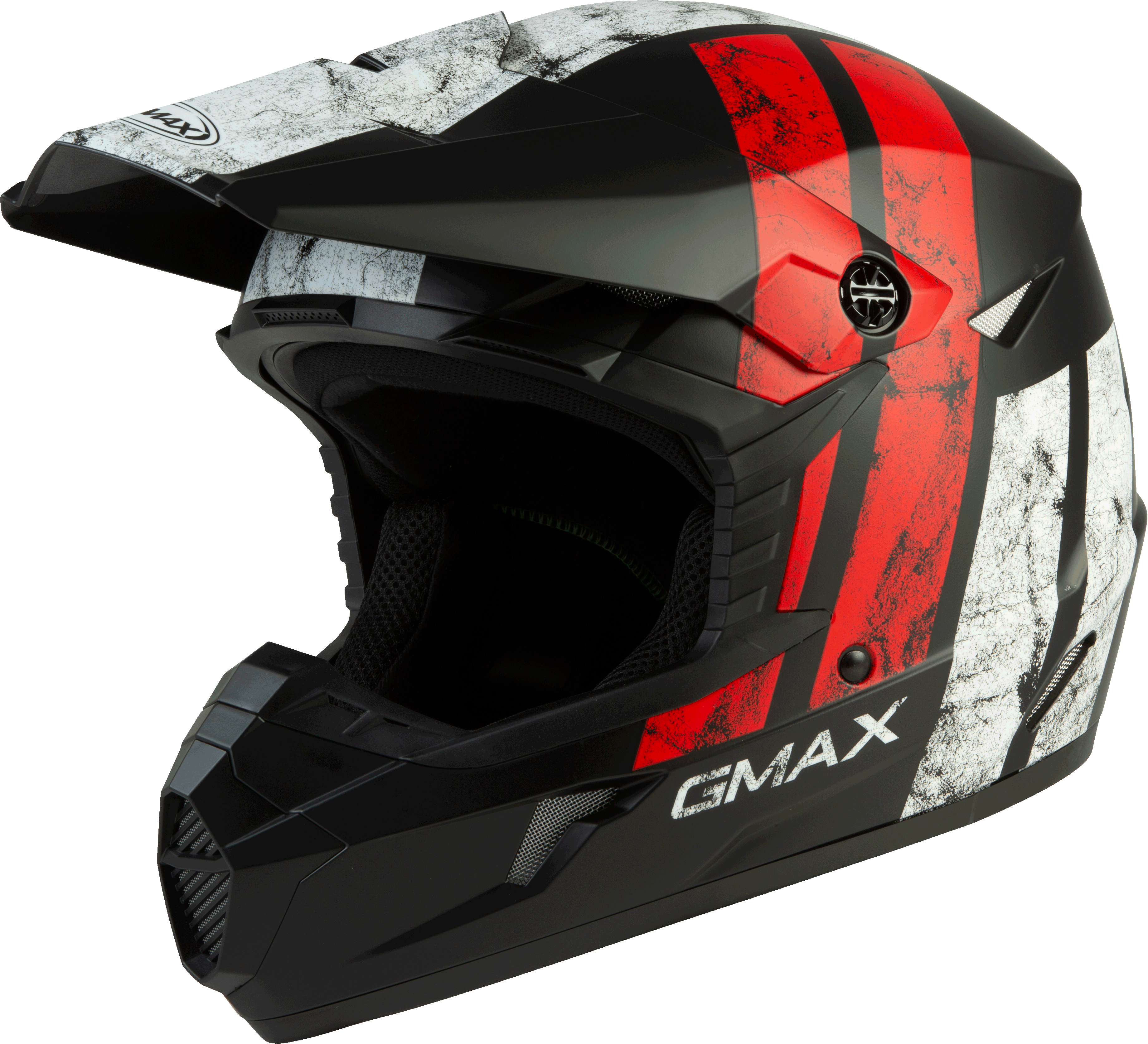 MX-46 OFF-ROAD DOMINANT HELMET MATTE BLACK/WHITE/RED 2X