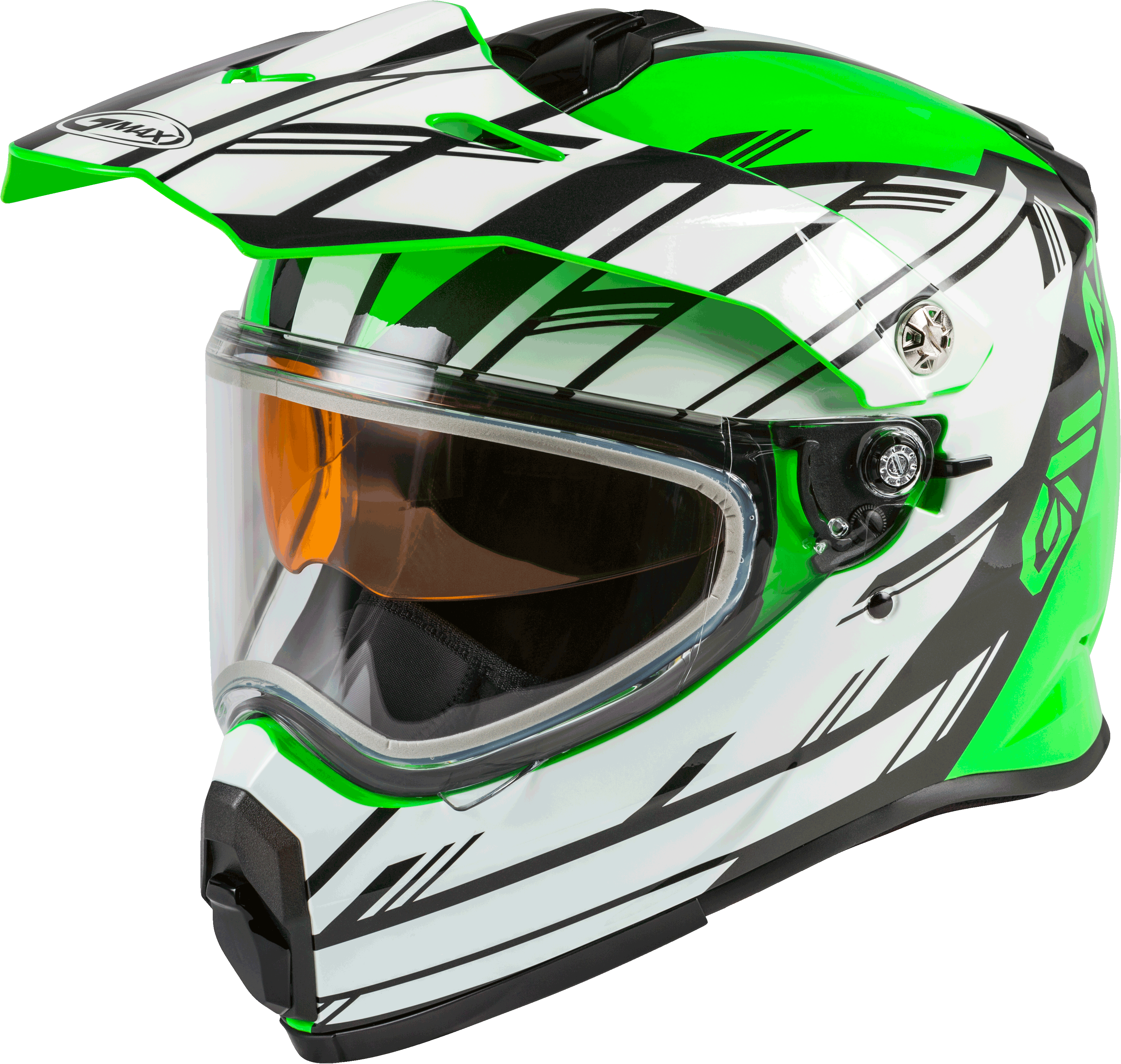 AT-21S ADVENTURE EPIC SNOW HELMET GREEN/WHITE/BLACK LG