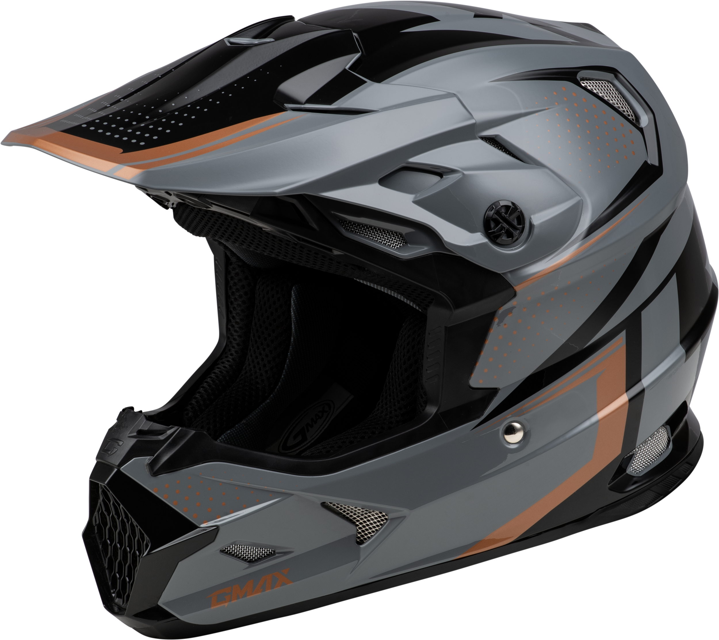 MX-96 502 HELMET GREY/BLACK/COPPER 2X