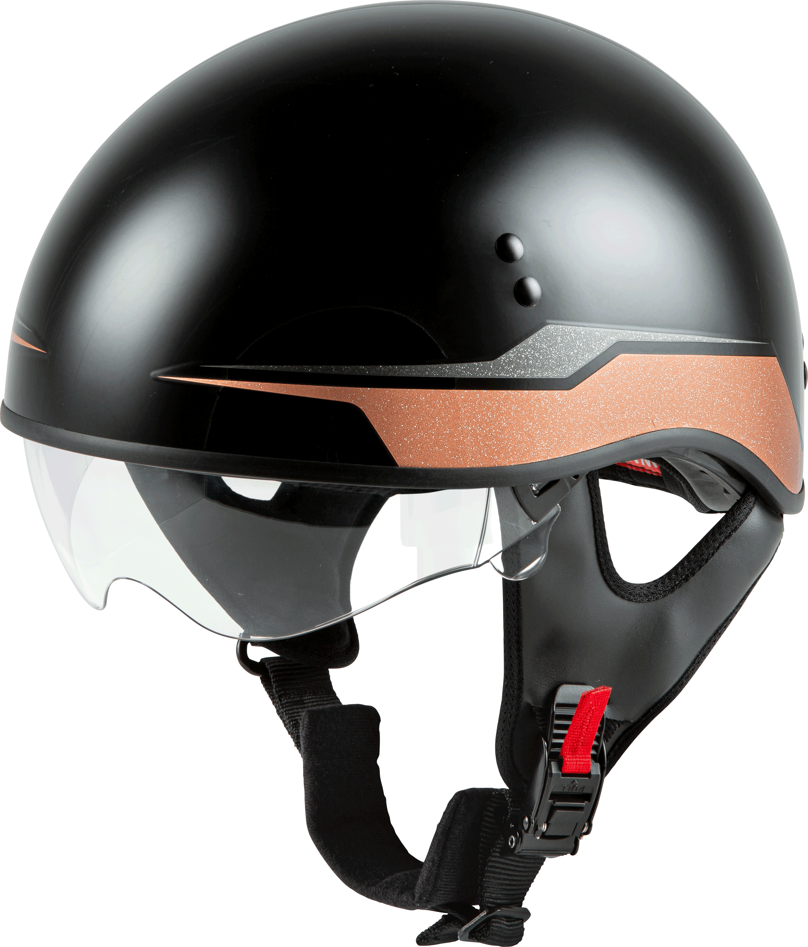 HH-65 HALF HELMET SOURCE NAKED BLACK/COPPER XS