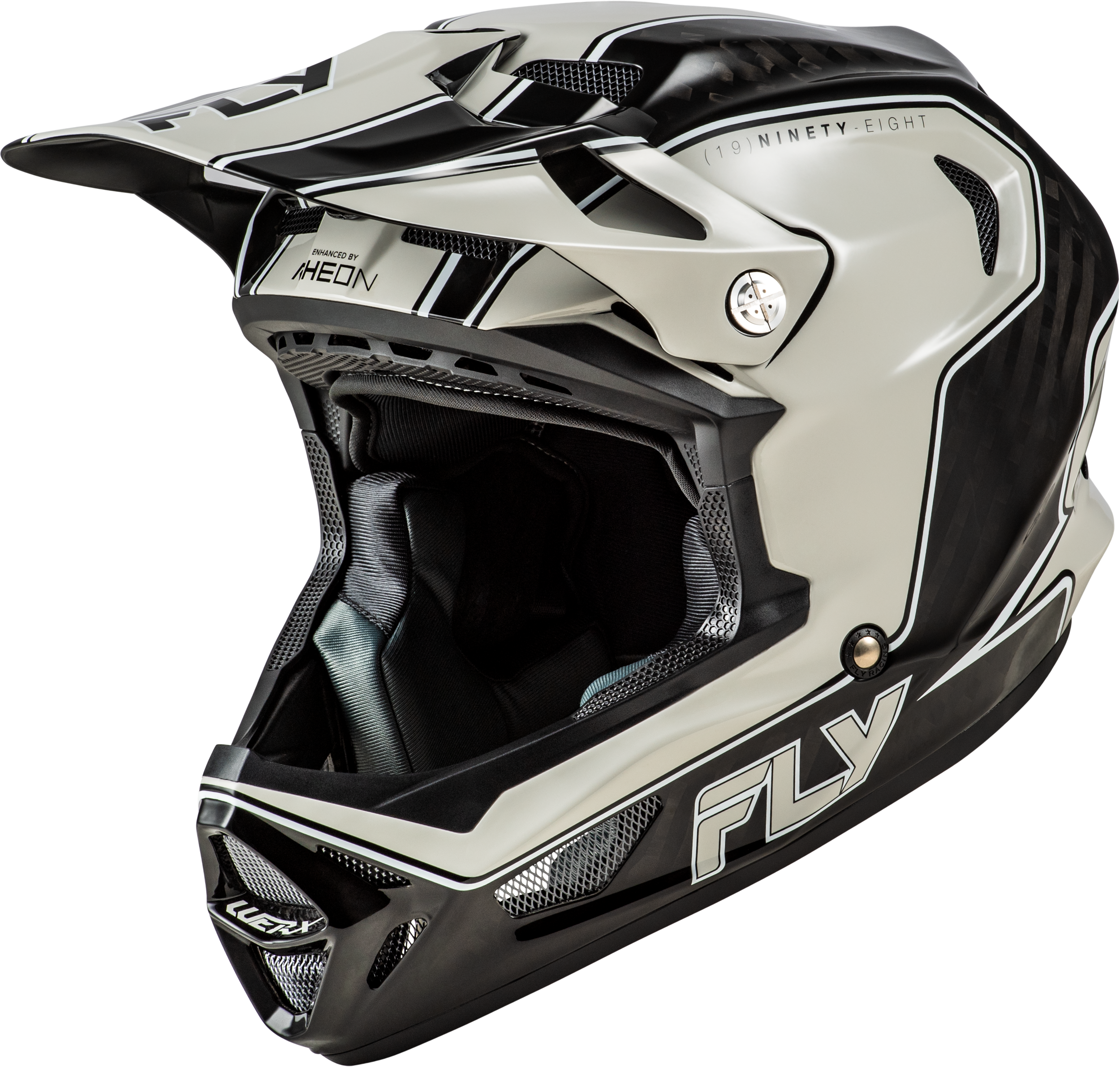 WERX-R FLOW CARBON HELMET BLACK CARBON/GREY LG