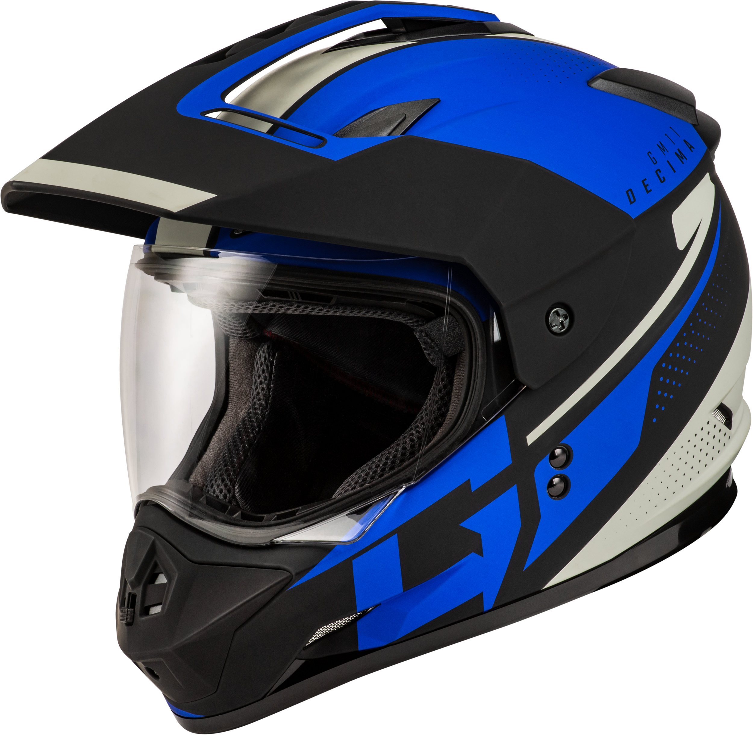 GM-11 DECIMA HELMET MATTE BLACK/BLUE XL