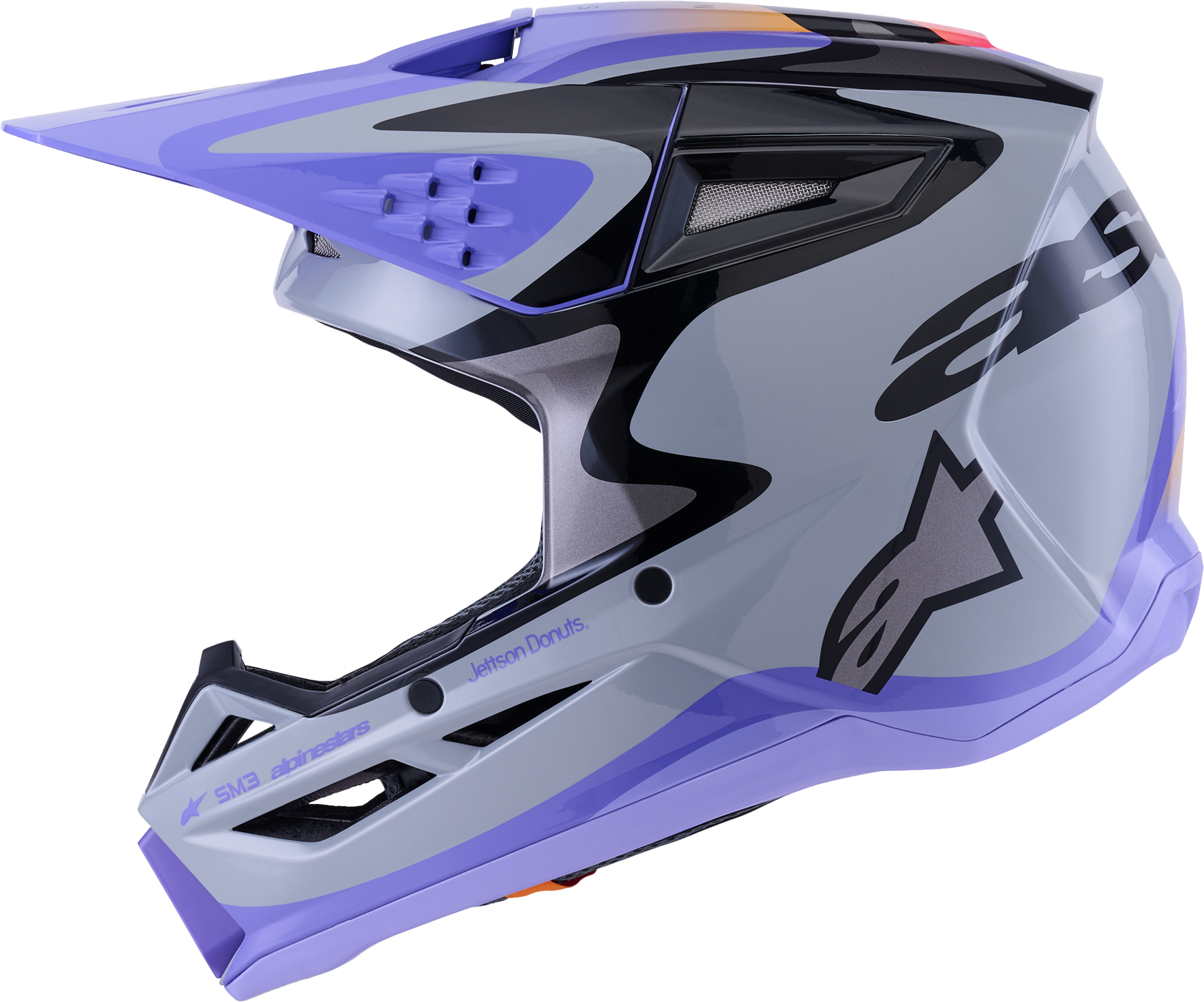 JETTSON SM3 YOUTH HELMET GRY/PURP/BLK GLOSSY YM