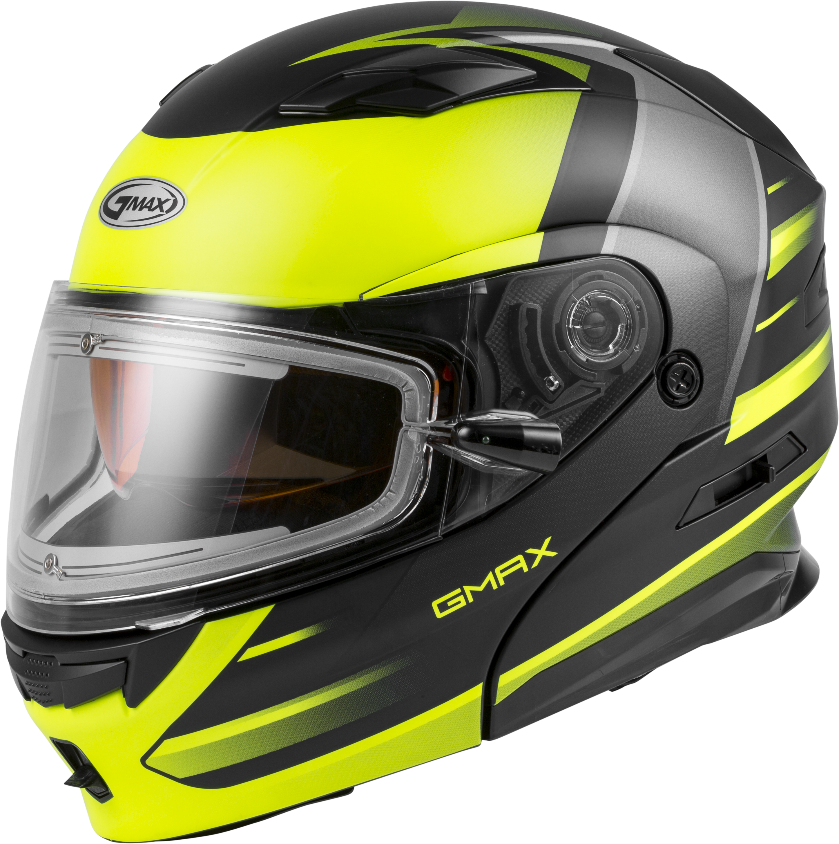 MD-01S MODULAR W/ELEC SHIELD DESCENDANT MATTE BLK/HI-VIS LG