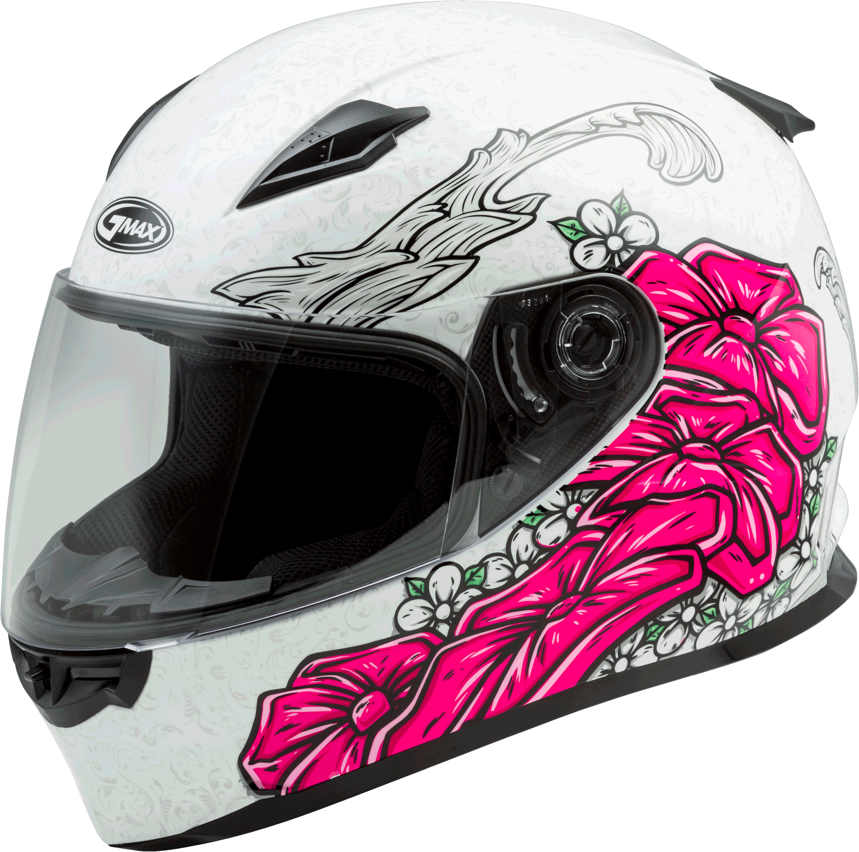 FF-49 FULL-FACE YARROW HELMET WHITE/PINK LG