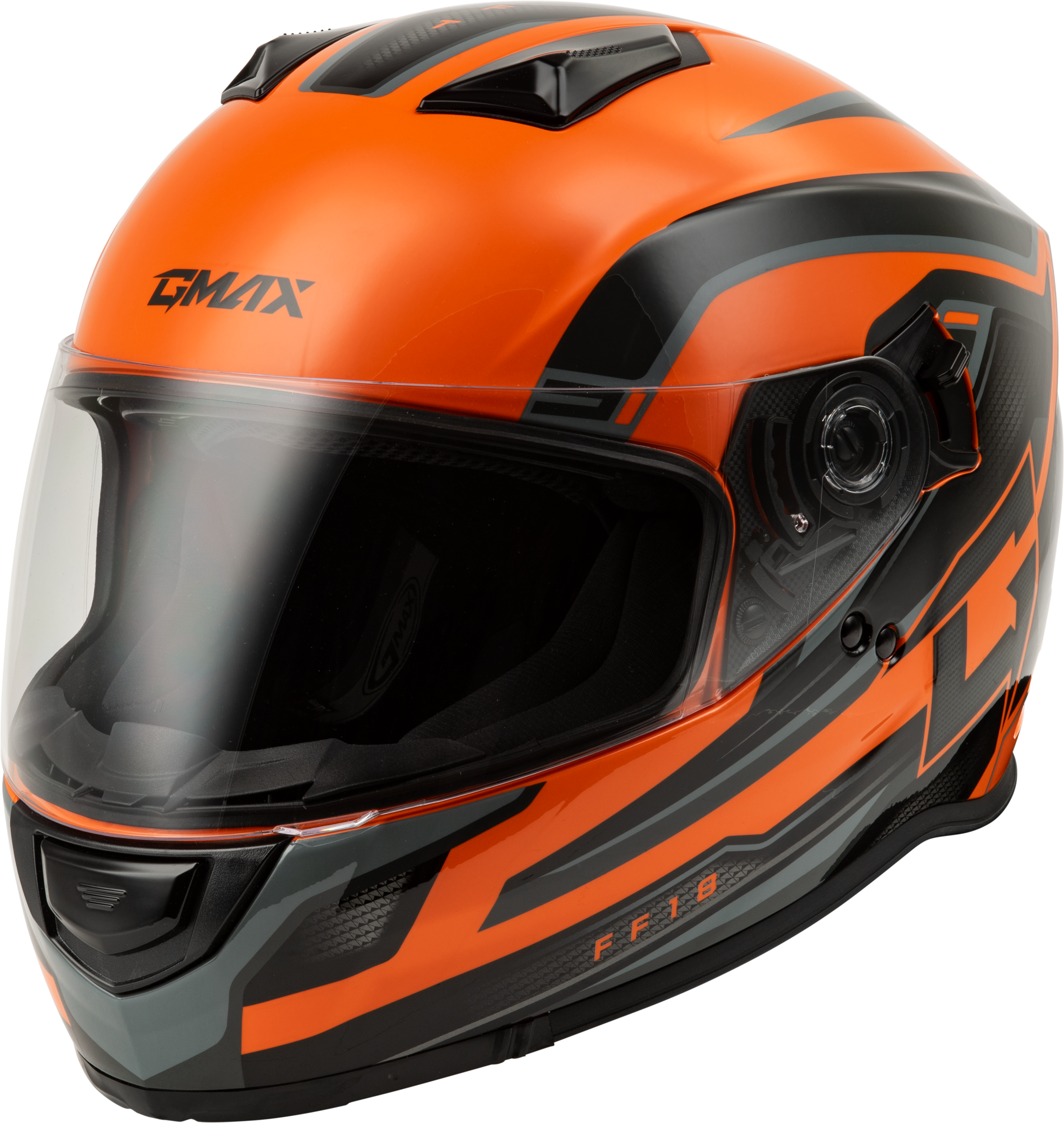 FF-18 DRIFT HELMET BLACK/ORANGE MD