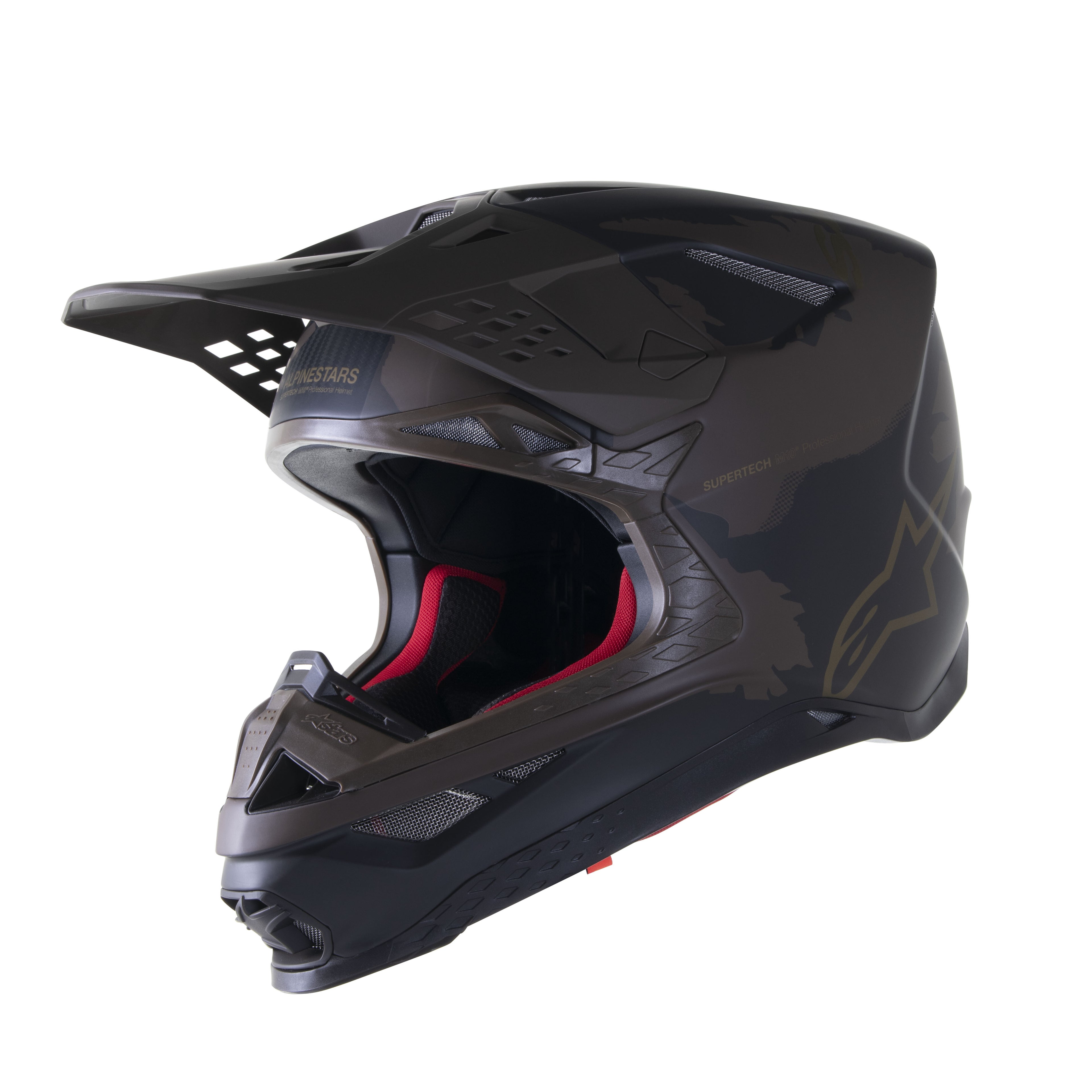 S-M10 LE SQUAD 23 HELMET DARK BROWN/KANGAROO GOLD MD