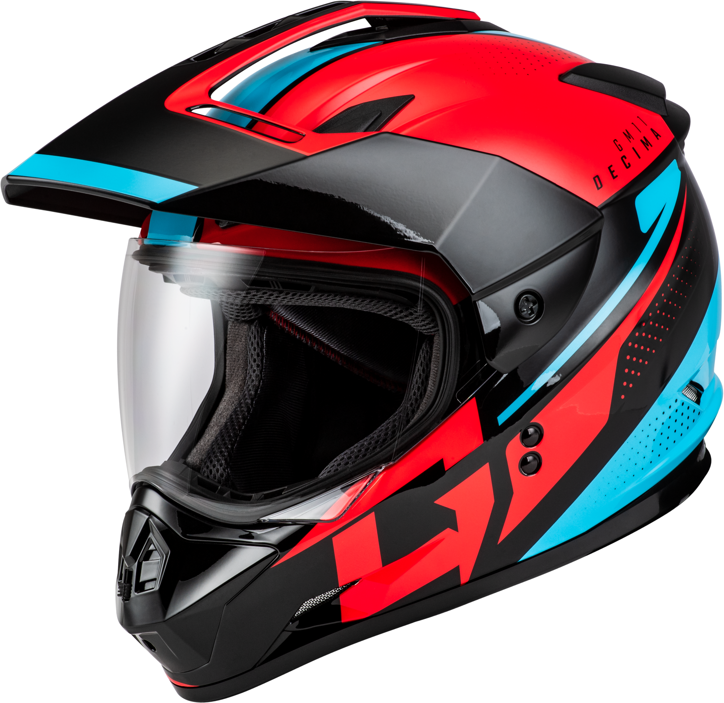 GM-11 DECIMA HELMET BLACK/RED/BLUE 3X