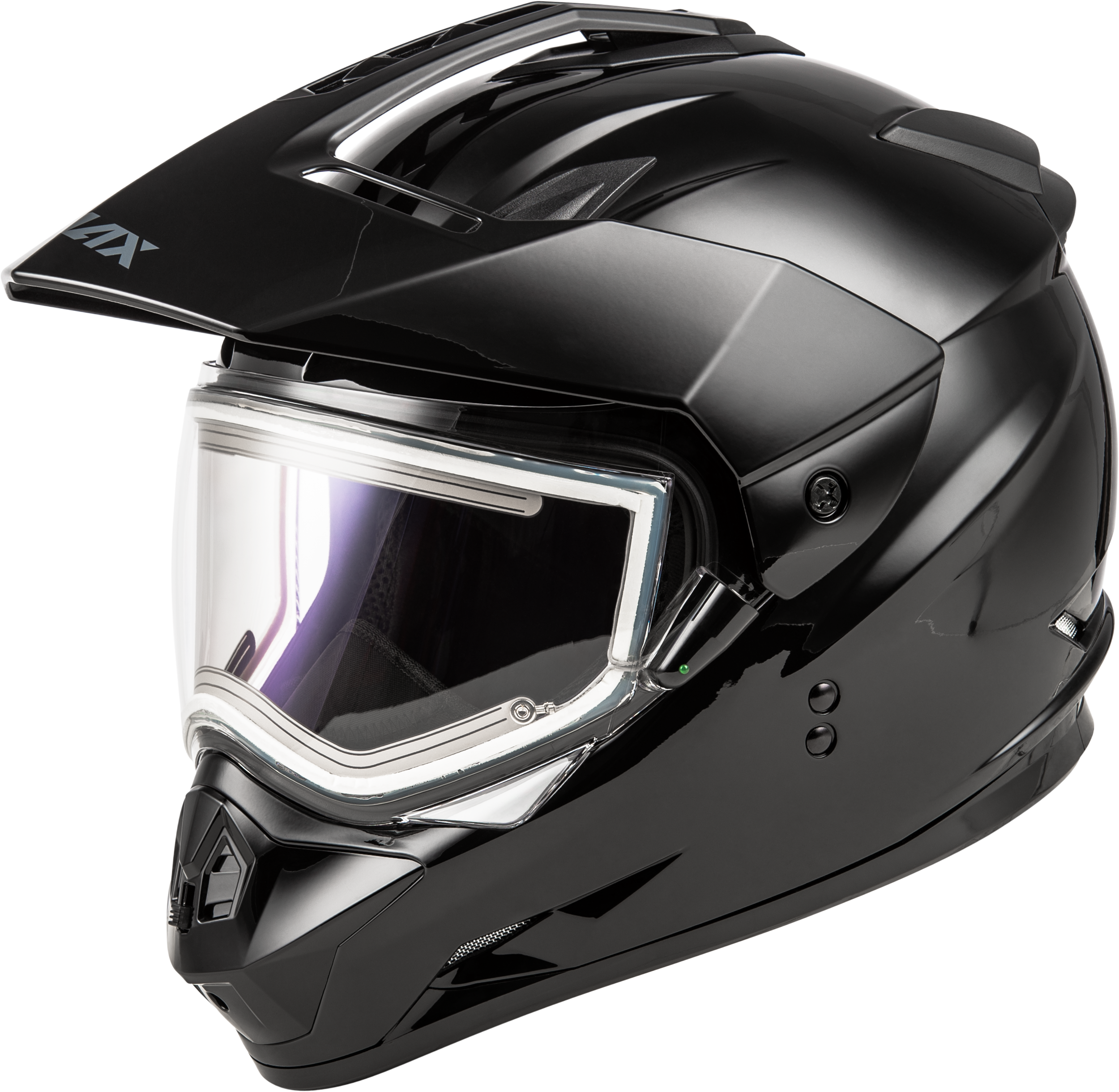 GM-11S SNOW HELMET W/ ELECTRIC SHIELD BLACK XL