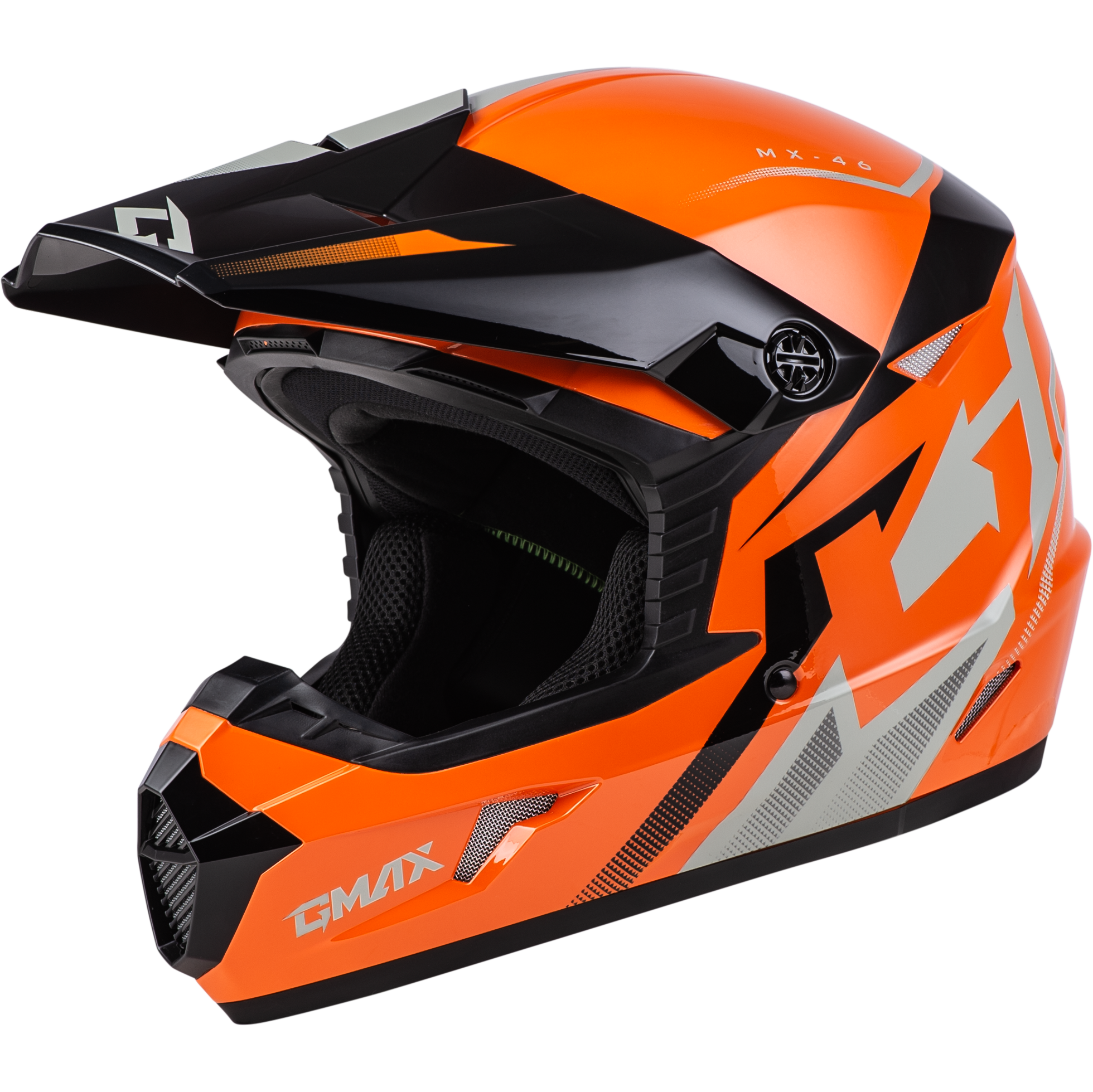 MX-46 COMPOUND HELMET ORANGE/BLACK/GREY XS