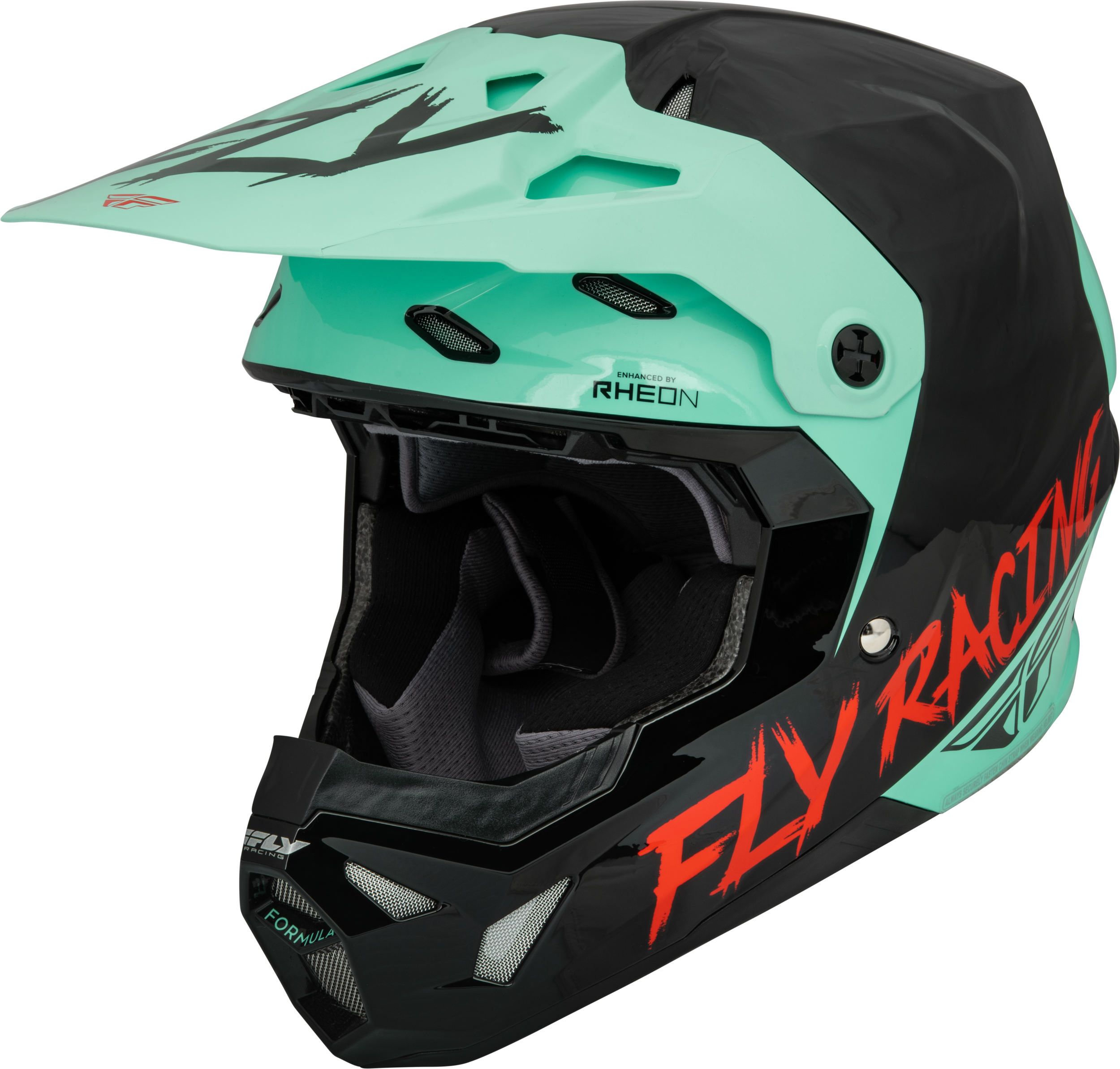 YOUTH FORMULA CP S.E. RAVE HELMET BLACK/MINT/RED YL