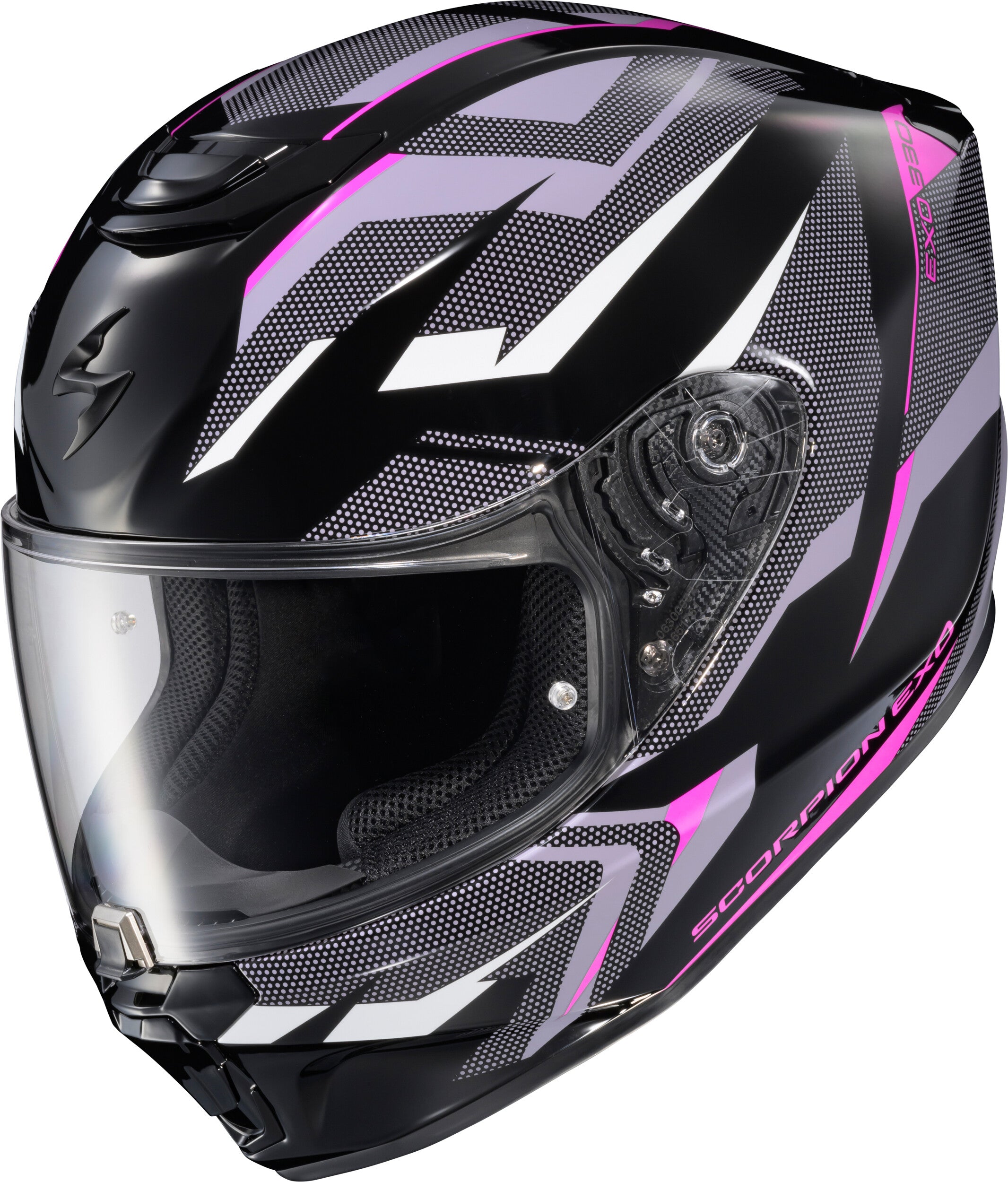 EXO-R330 FULL FACE HELMET SAGA BLACK/PINK/PURPLE MD